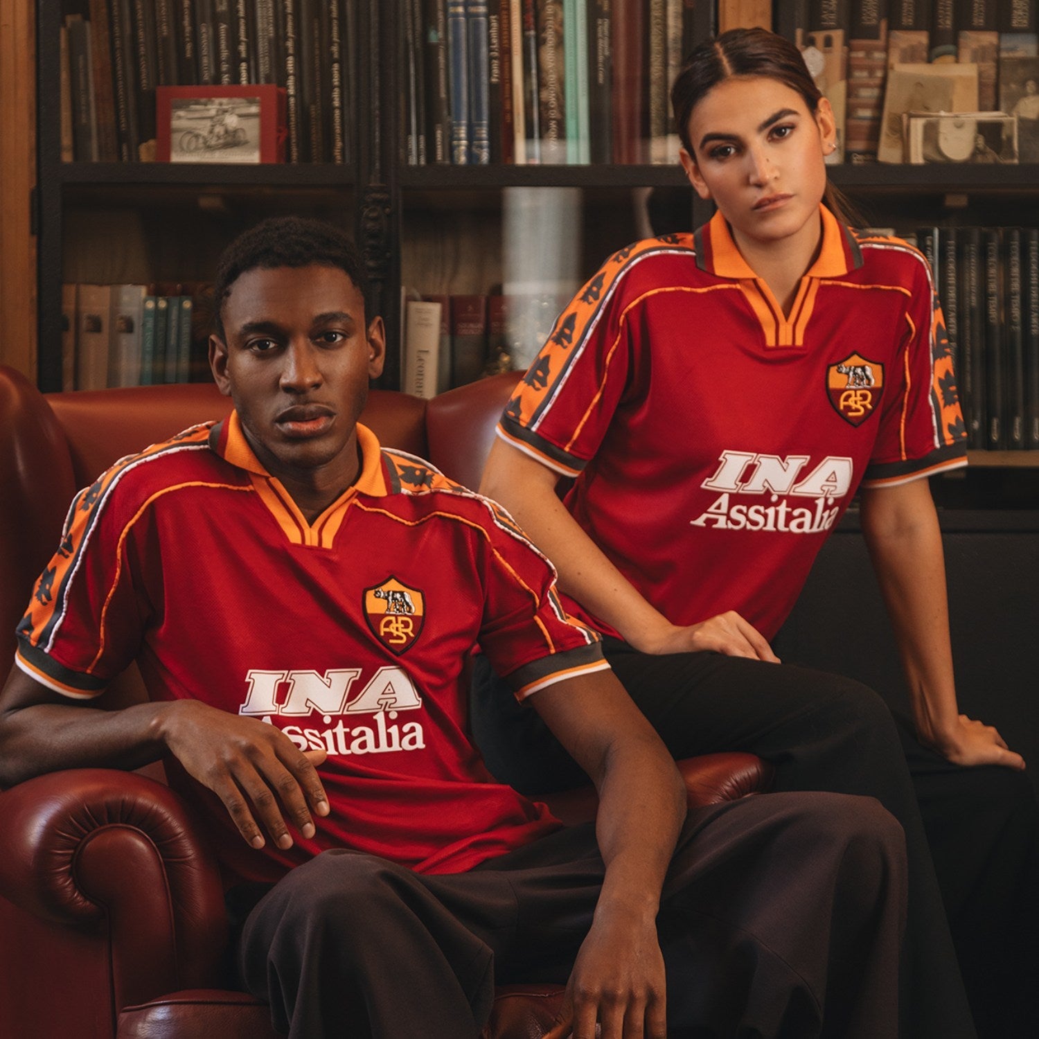 T-shirt Rétro AS Roma 1980-81 – Extérieur, Adulte, 50% Coton 50% Polyester, Coffret Cadeau Inclus