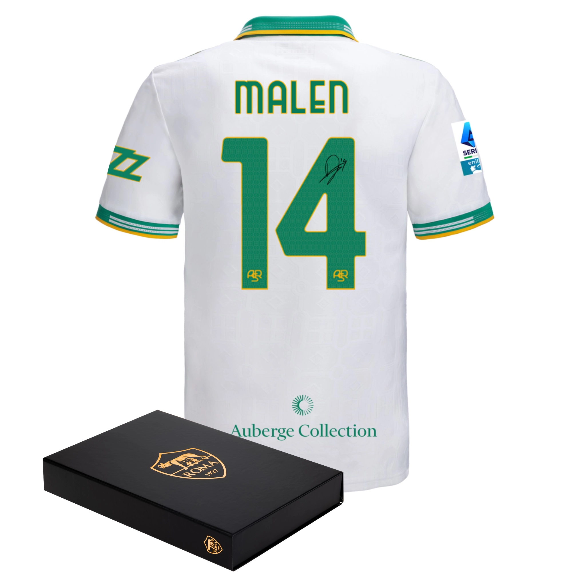 Maglia Match AS Roma Third Authentic 2025/26 – Autografata – Donyell Malen