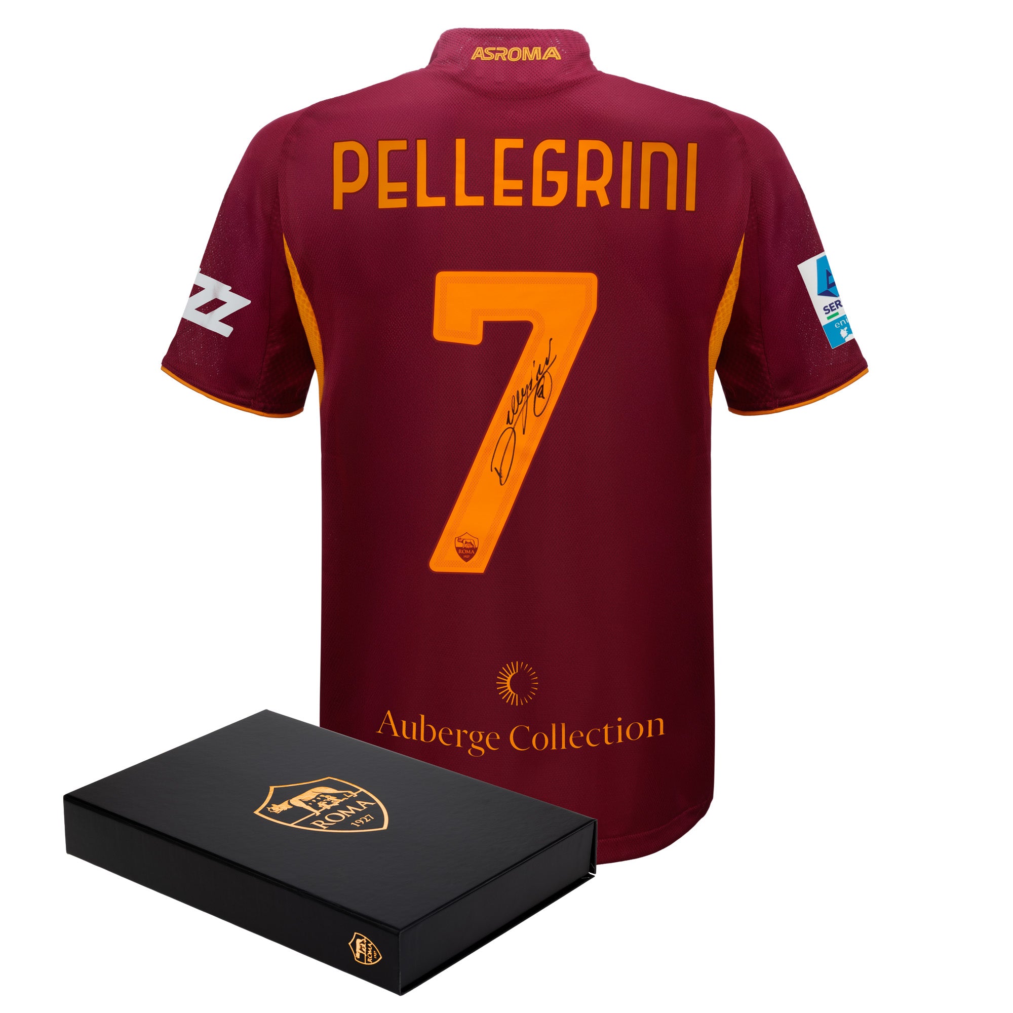 Maglia Match AS Roma Home Authentic 2025/26 – Autografata – Lorenzo Pellegrini