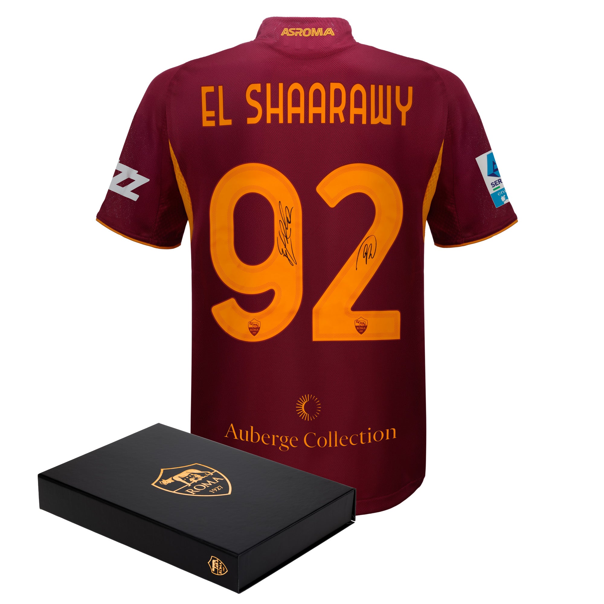 EL SHAARAWY 実使用サイン入りシャツ 92 ASローマ AS Roma 25/26 Authentic Home Jersey signed by El Shaarawy | AS