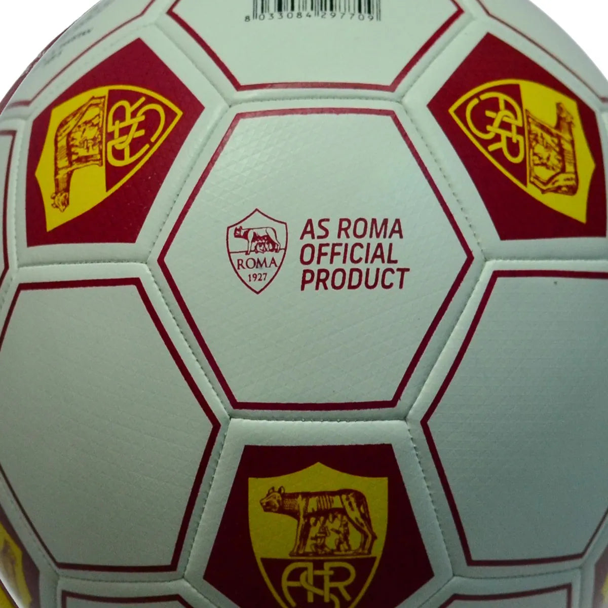 Pallone da calcio con logo heritage AS Roma, Taglia 5