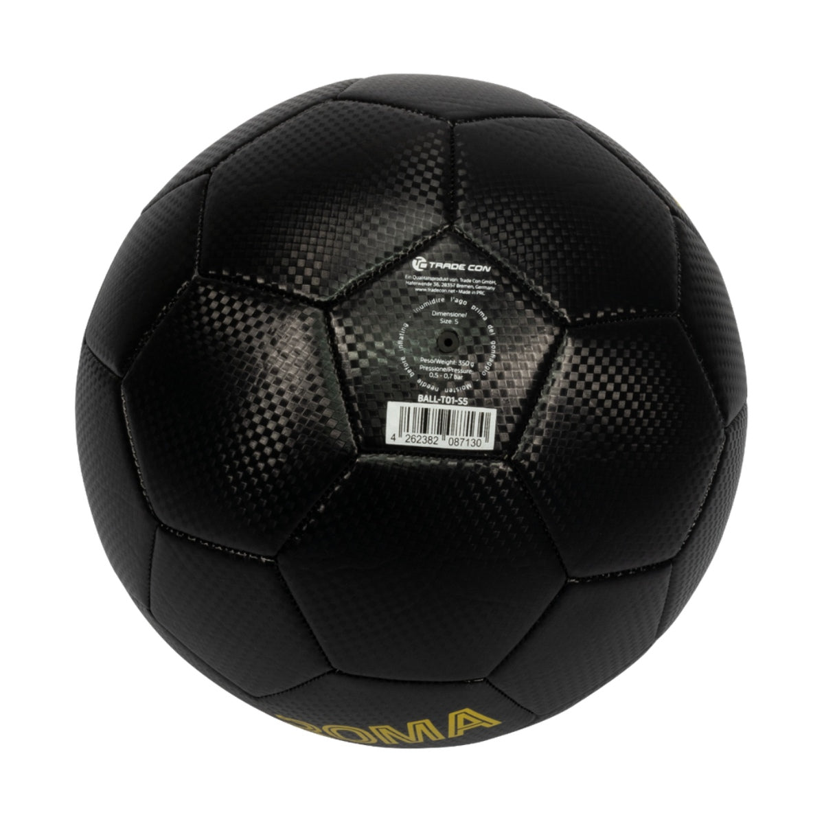 Pallone da calcio AS Roma Trama Carbonio, Taglia 5