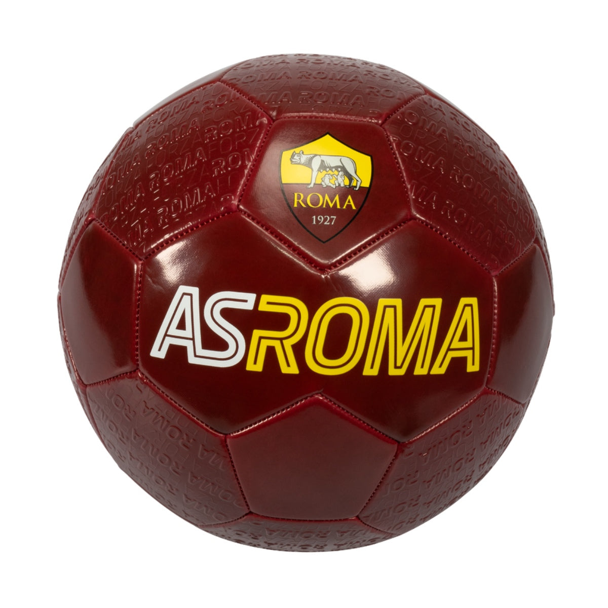 Pallone AS Roma con pattern Forza Roma in rilievo, taglia 5