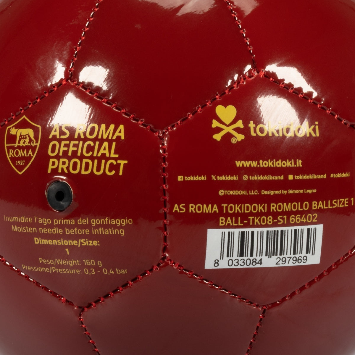AS Roma Tokidoki Soccer Ball, Size 1