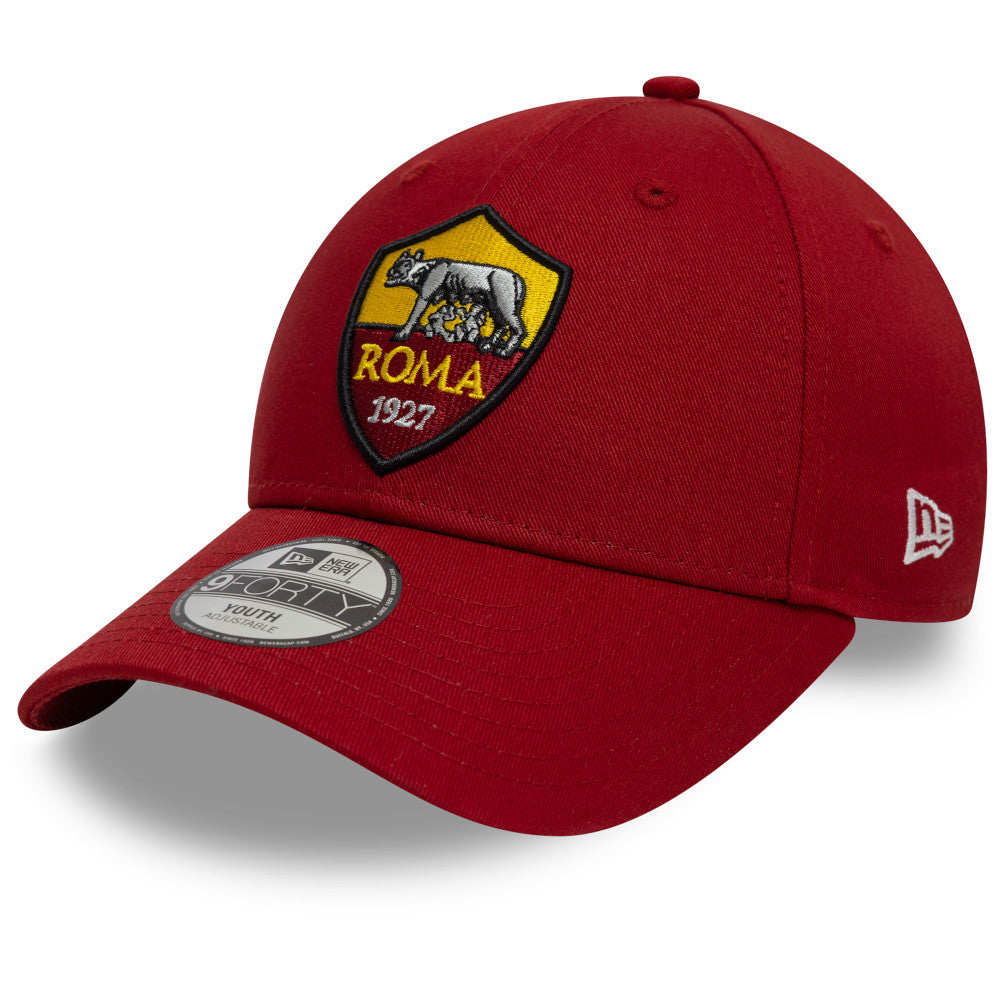 Cappellino New Era Crest 9Forty AS Roma, Bambino, Rosso