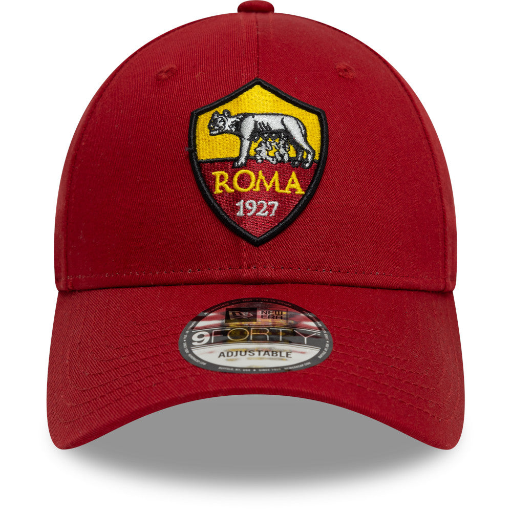 Cappellino New Era 9Forty logo Crest AS Roma, Adulto, Rosso