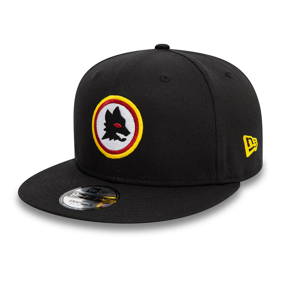 Cappellino New Era 9Fifty Lupetto AS Roma, Adulto, Nero