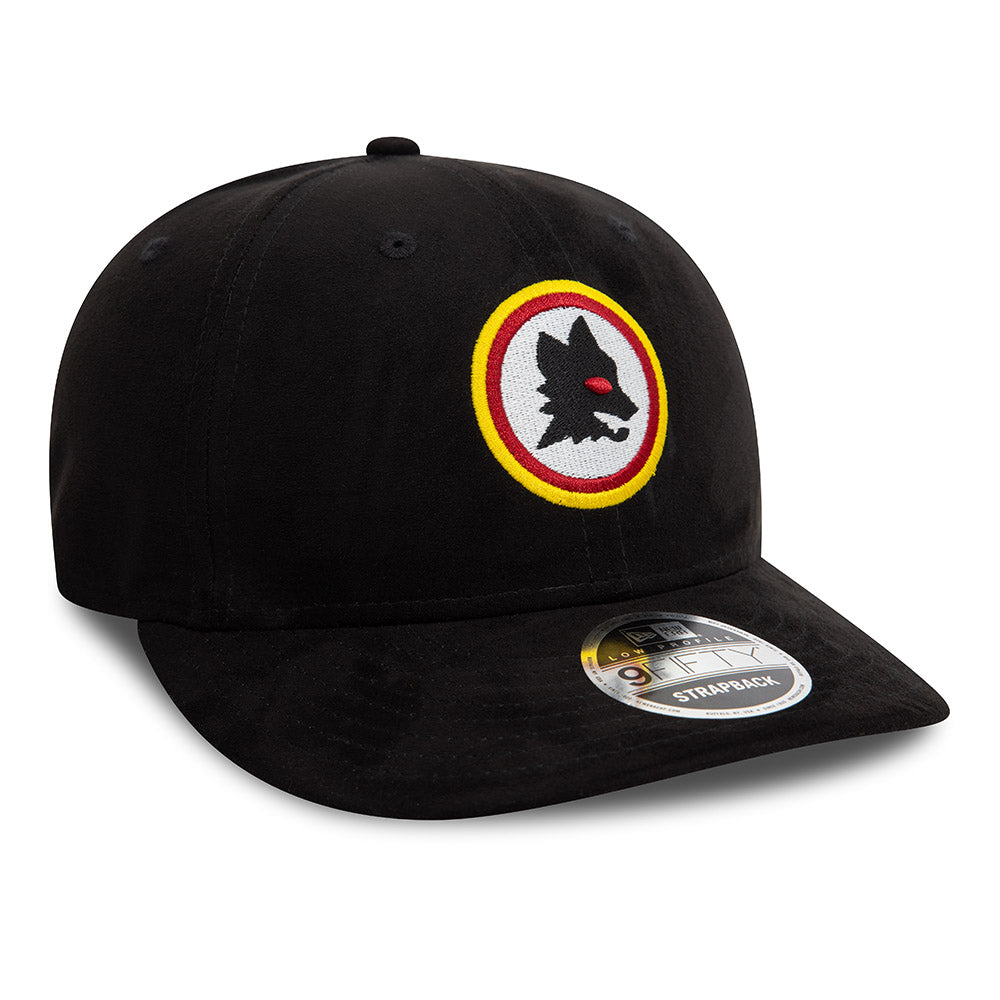 Cappellino New Era Lupetto 9Fifty New Era X AS Roma, Adulto, Nero