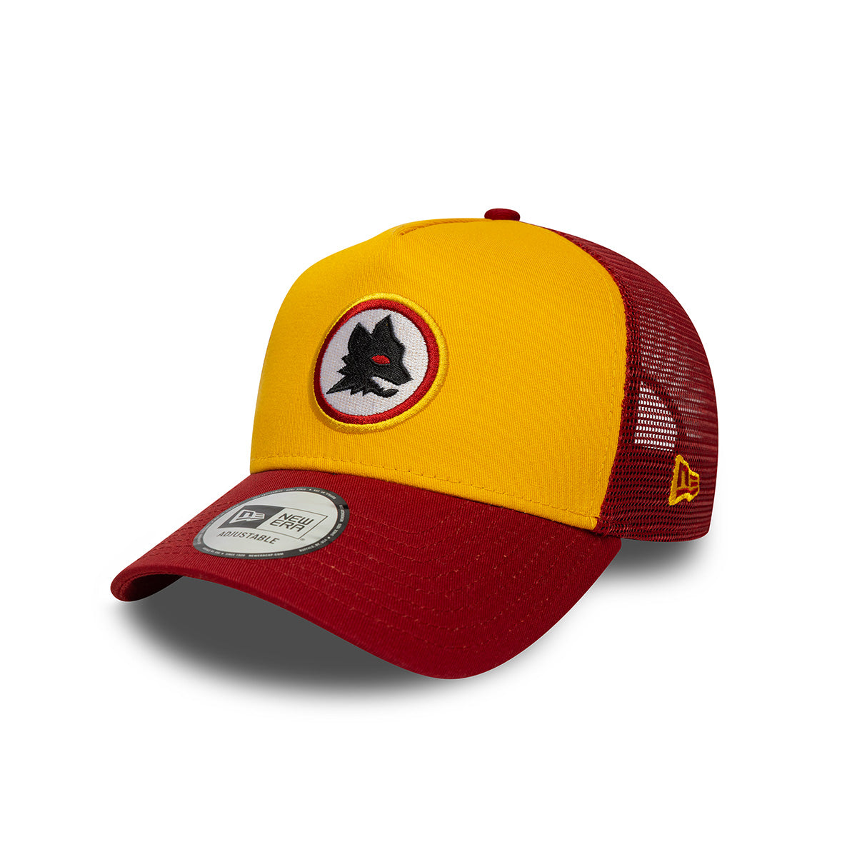 Cappellino New Era Trucker A-Frame AS Roma Contrast, Adulto, Giallo 60772071