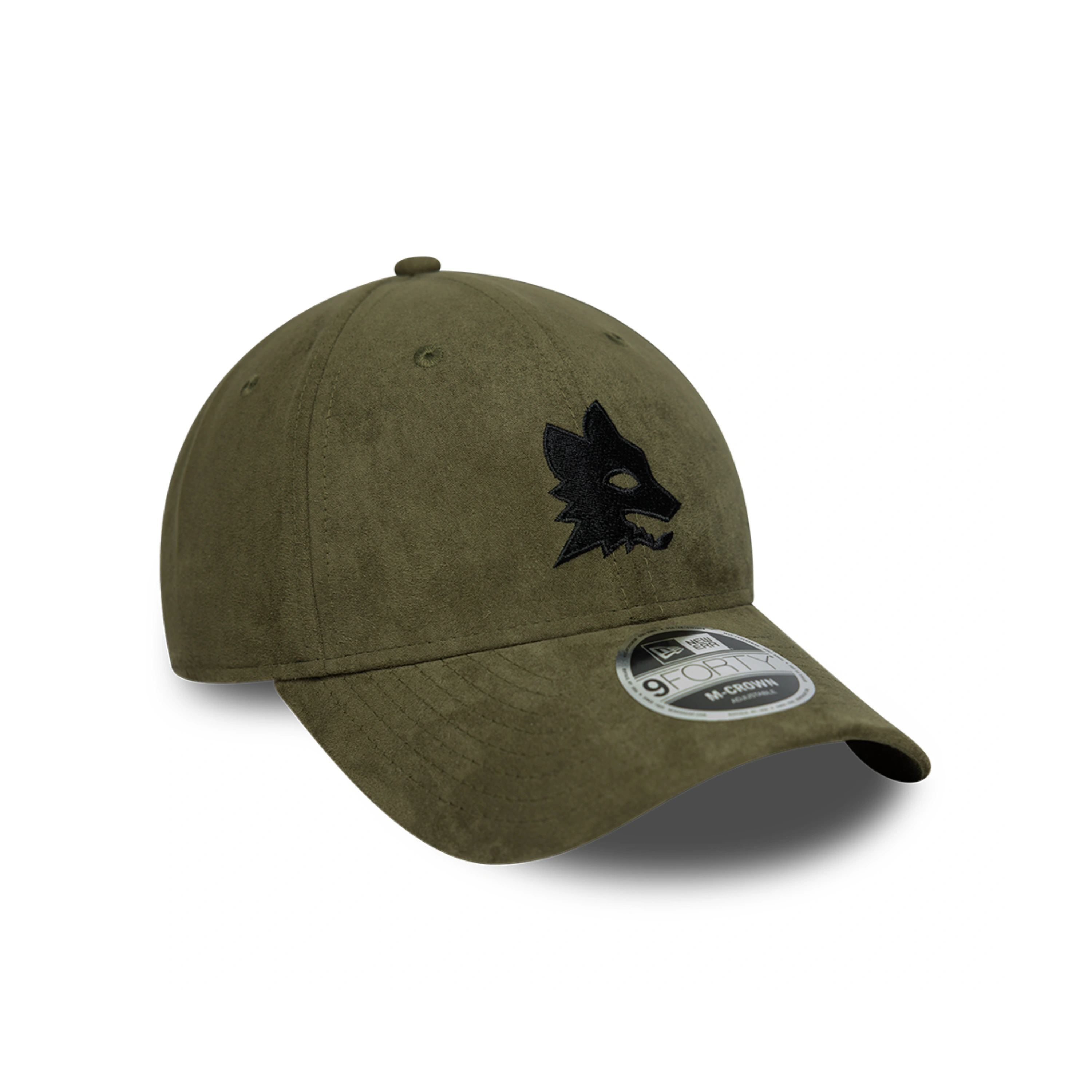 Cappellino New Era 9Forty AS Roma in suede, Verde, Adulto