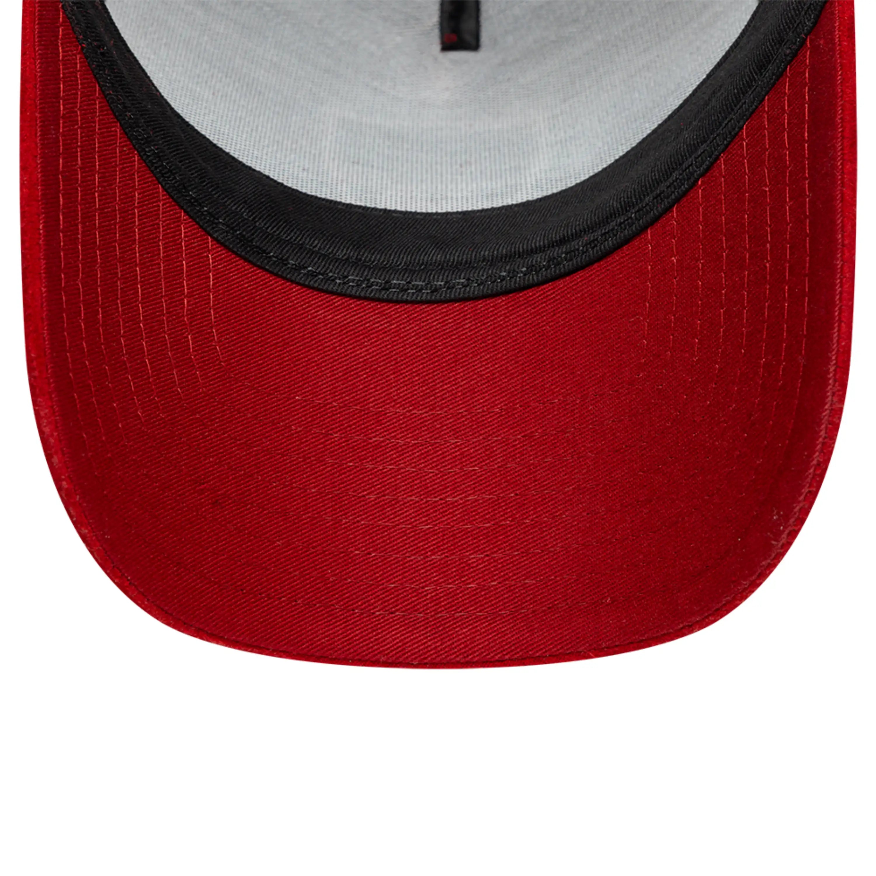 Cappellino New Era Trucker AS Roma in suede, Rosso Scuro, Adulto