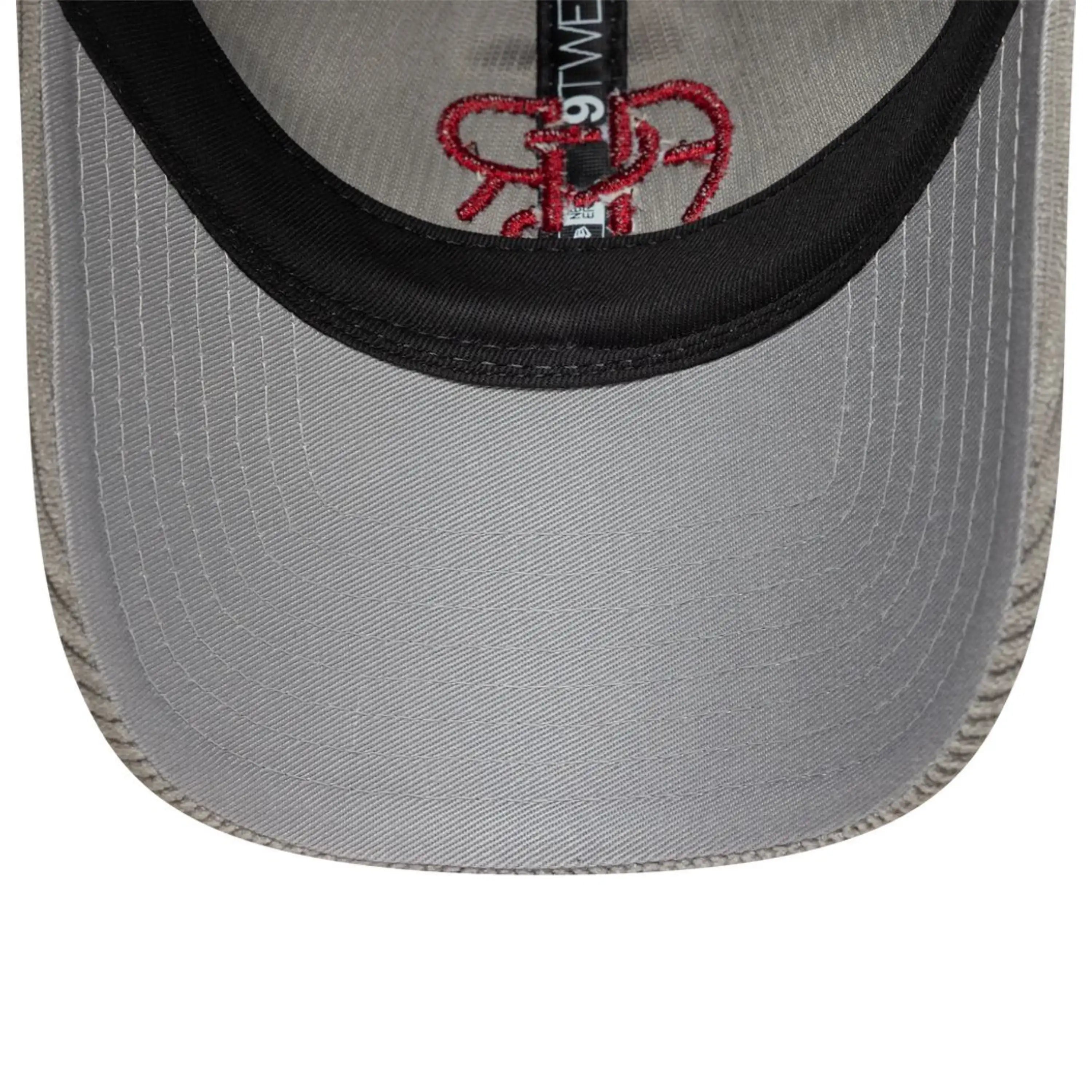 Cappellino New Era 9Twenty AS Roma a coste, Grigio, Adulto