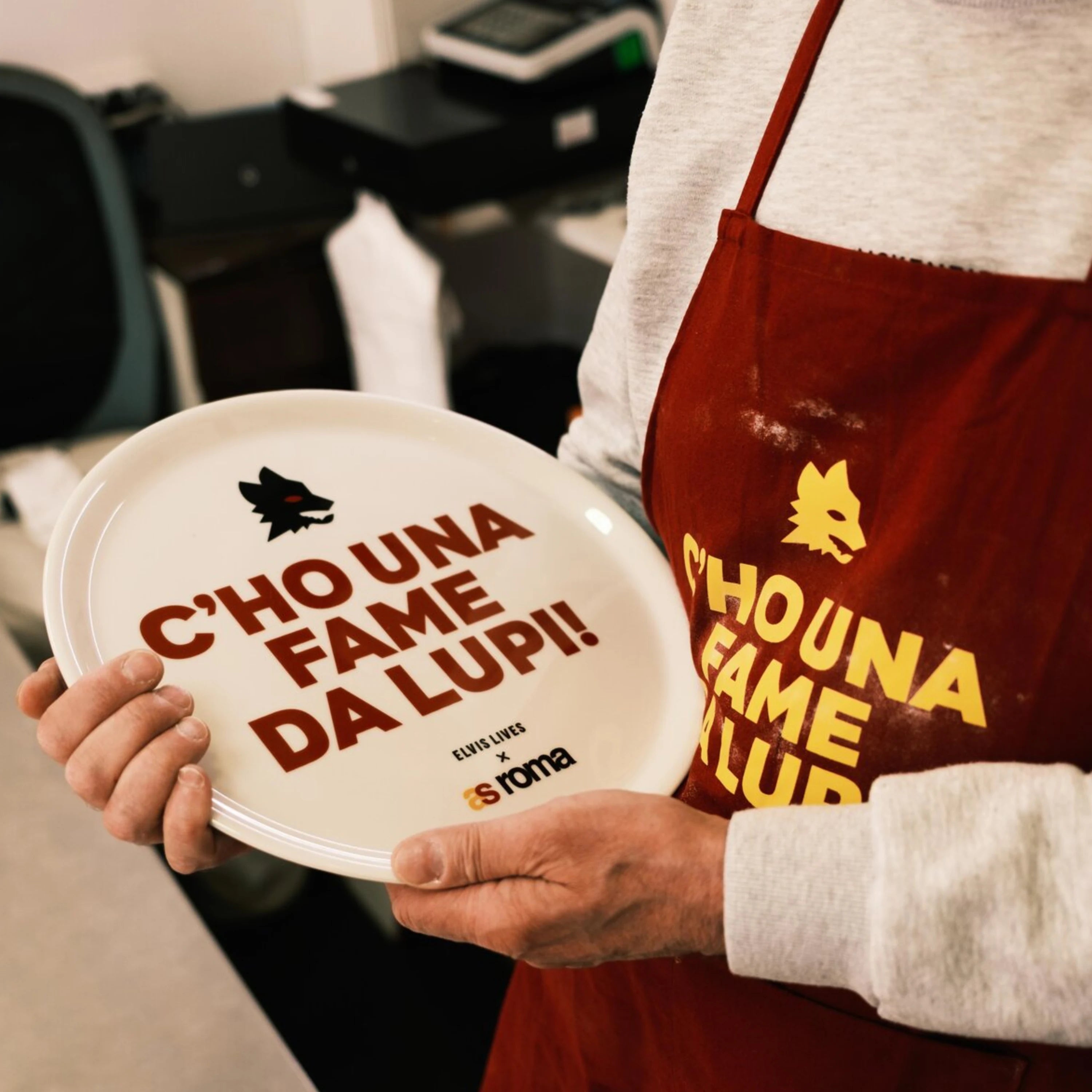 Elvis Lives x AS Roma Pizza Plate Set (2 pcs)