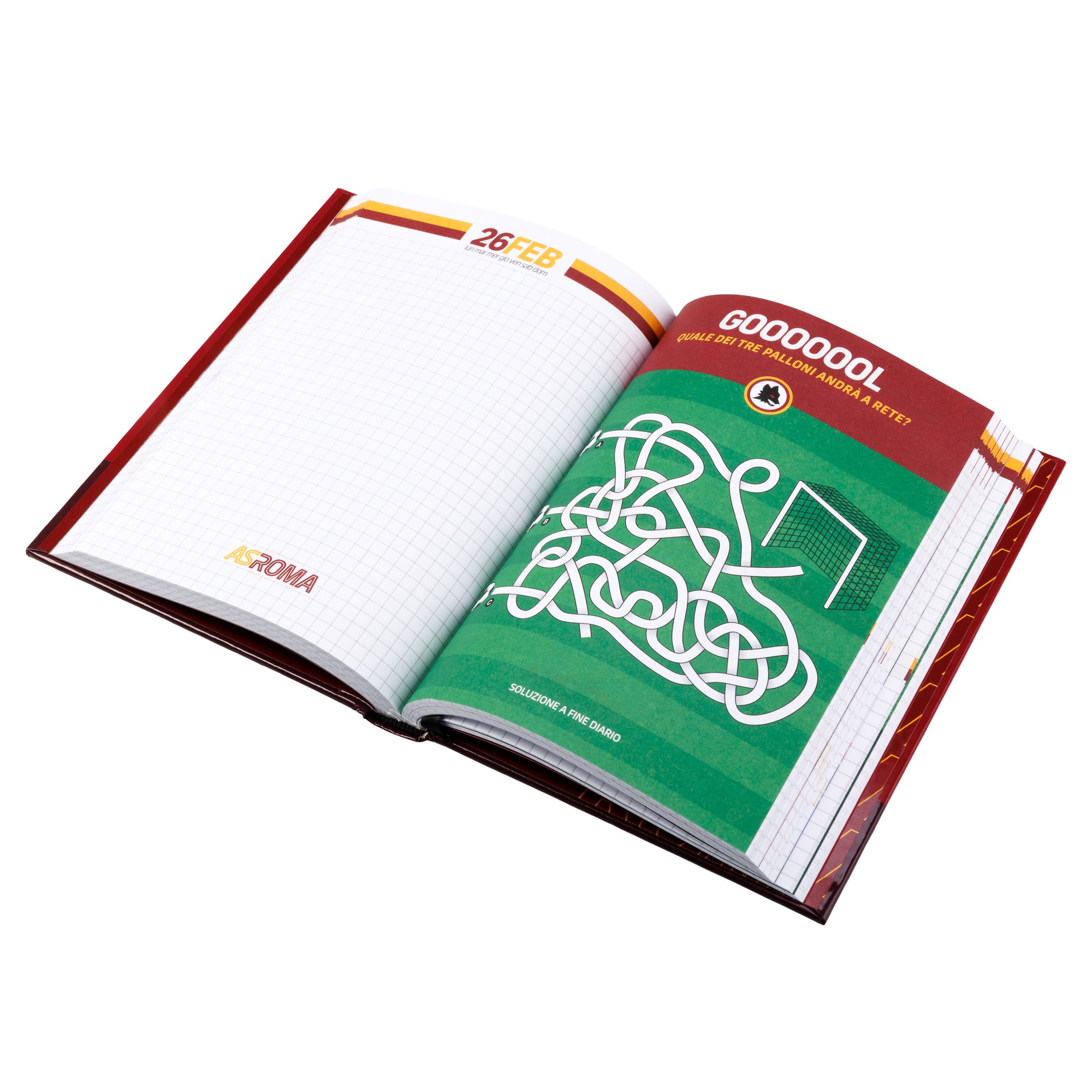 AS Roma 12-Month School Diary 2025/26