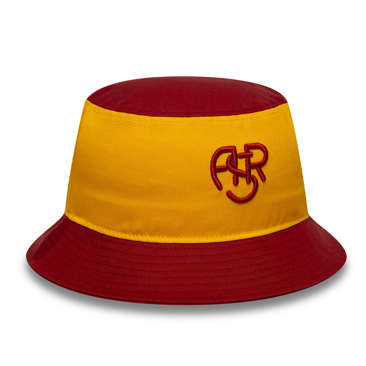 New Era AS Roma Contrast Bucket Hat with ASR Logo, Adult, Red