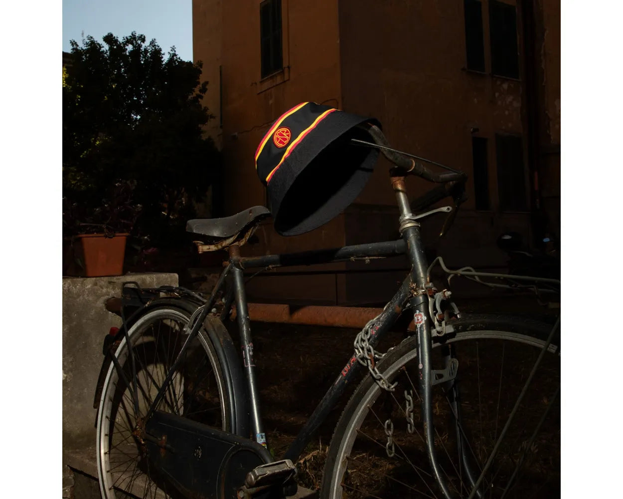 AS Roma Retro Bucket Hat, Adult, Black