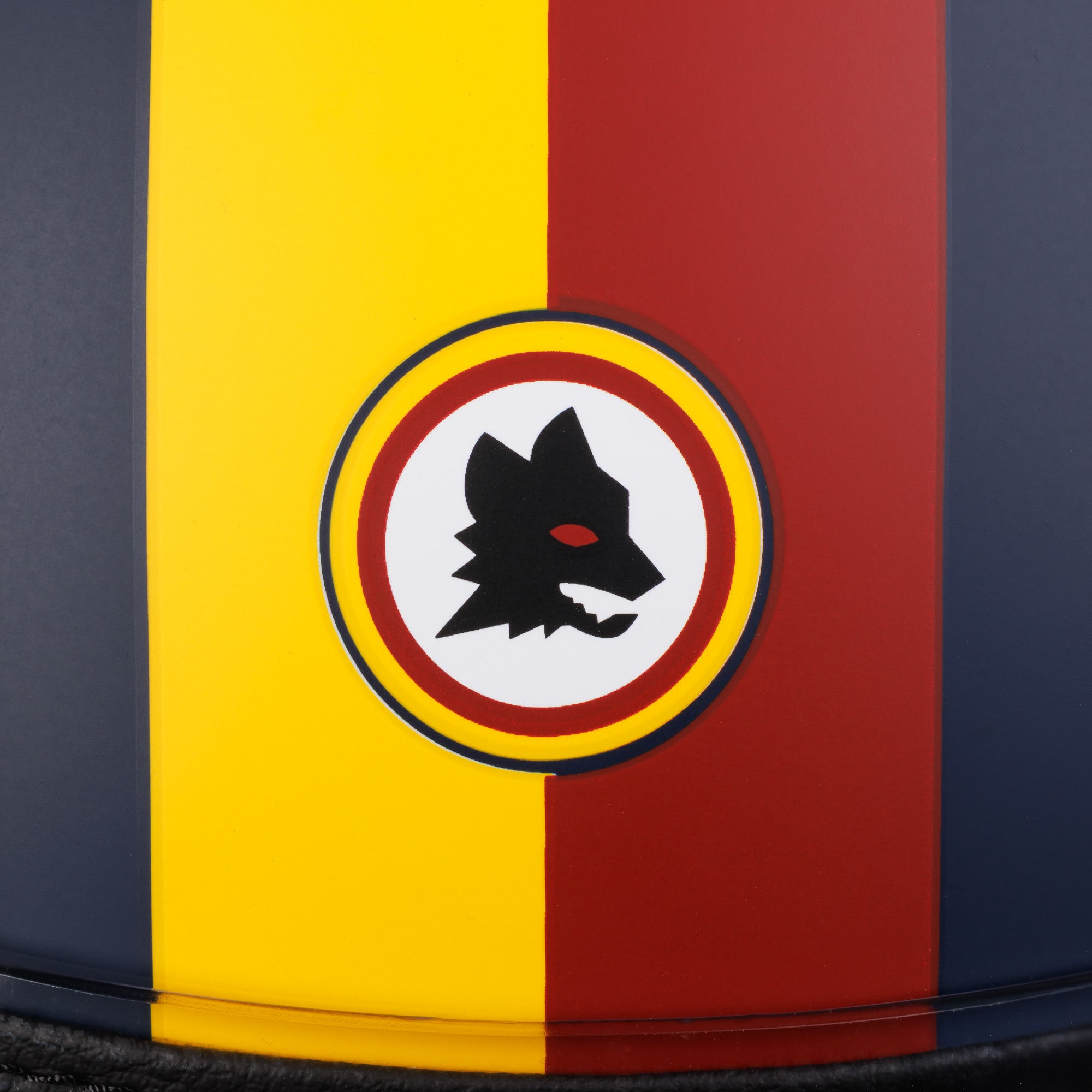 AS Roma Motorcycle Helmet with Duraleu Visor