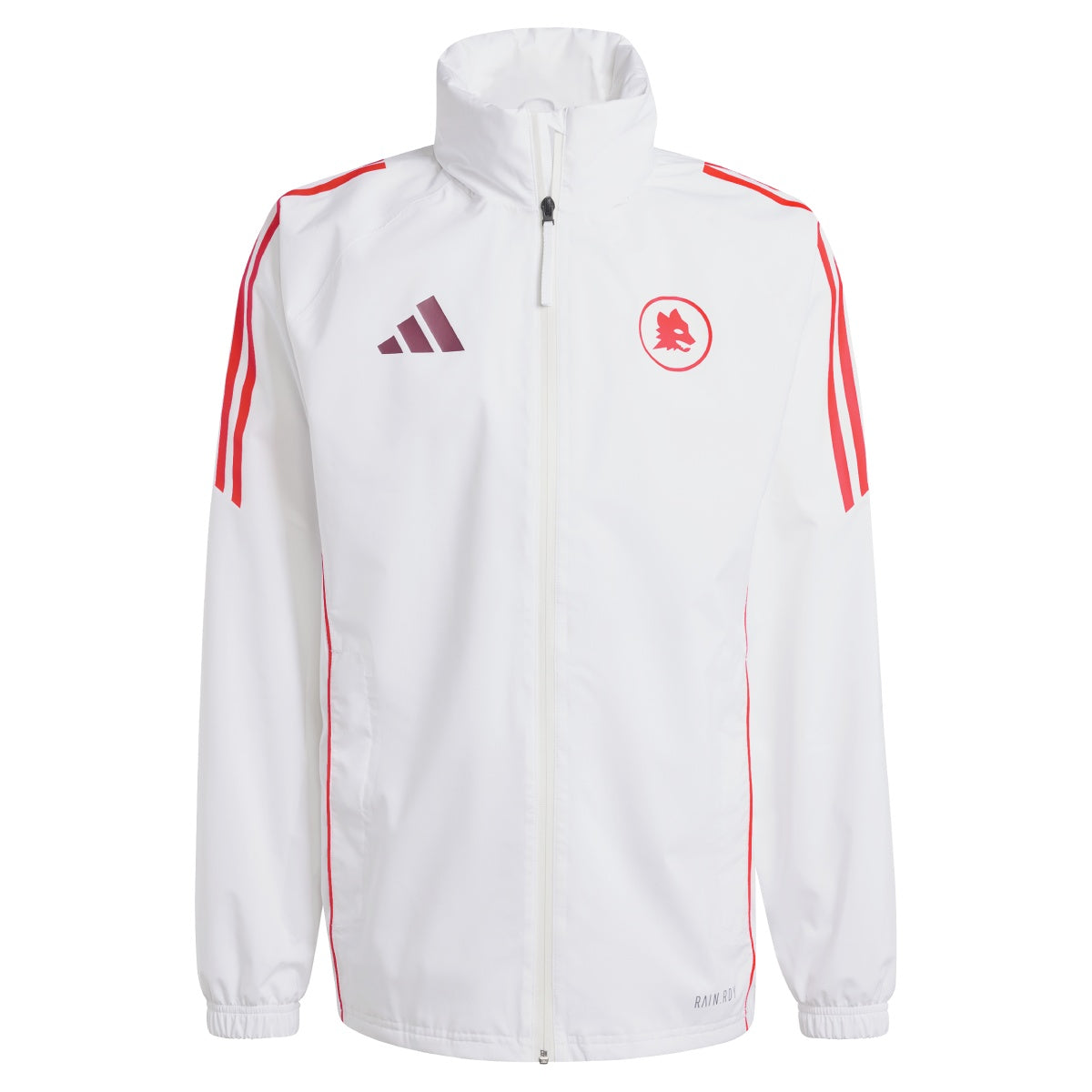 AS Roma Waterproof Jacket, White 2024/25 | AS Roma Store