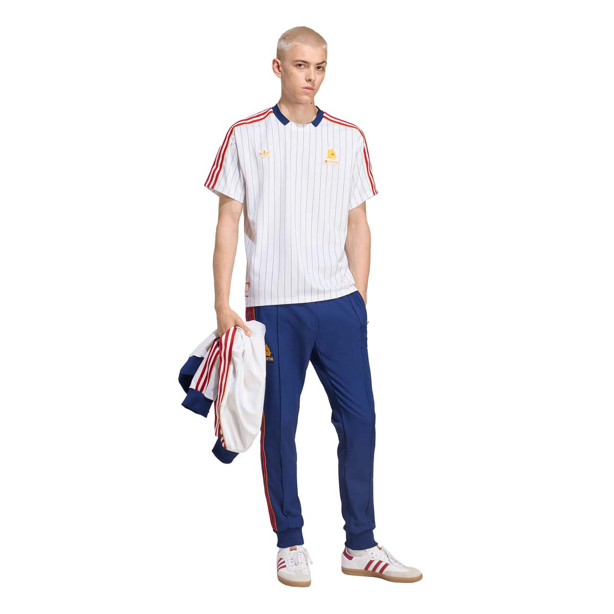 Pantaloni adidas Terrace Icons AS Roma, Uomo