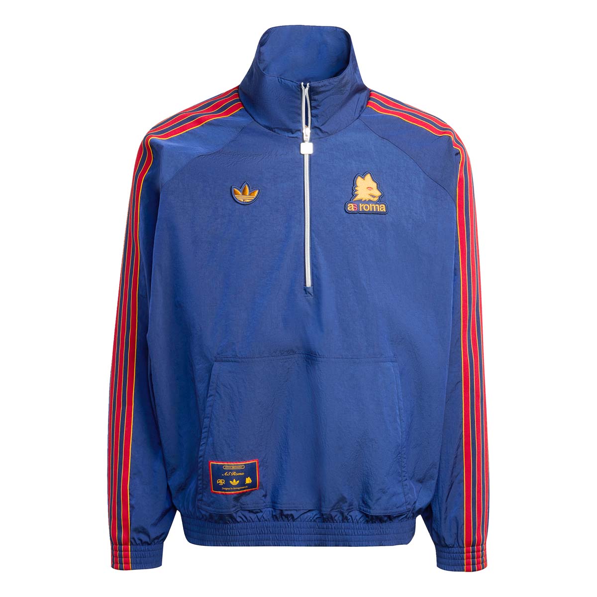 Track Top adidas Terrace Icons AS Roma con zip a metà, Uomo