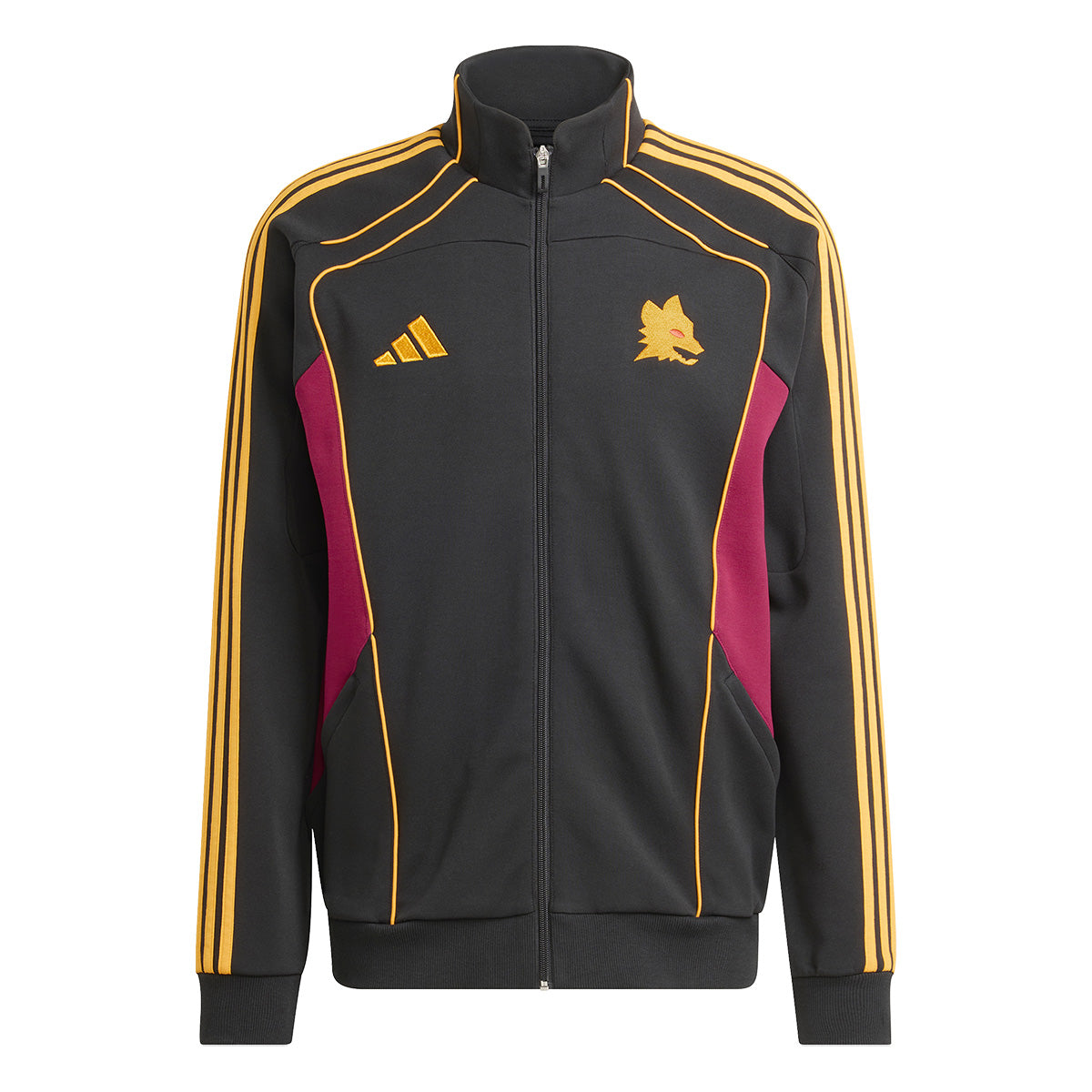 Felpa con zip Adidas Urban AS Roma, Uomo