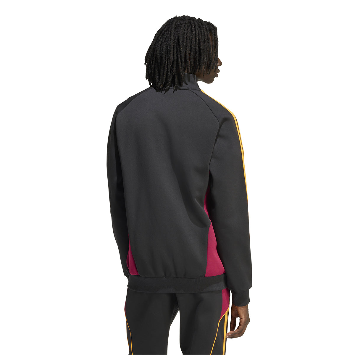 Felpa con zip Adidas Urban AS Roma, Uomo