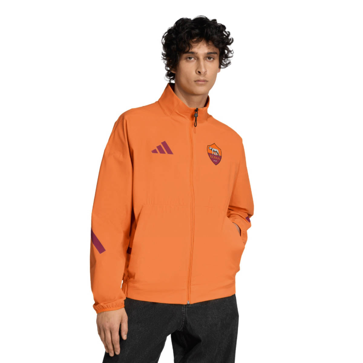 adidas AS Roma New Track Top, Orange | AS Roma Store
