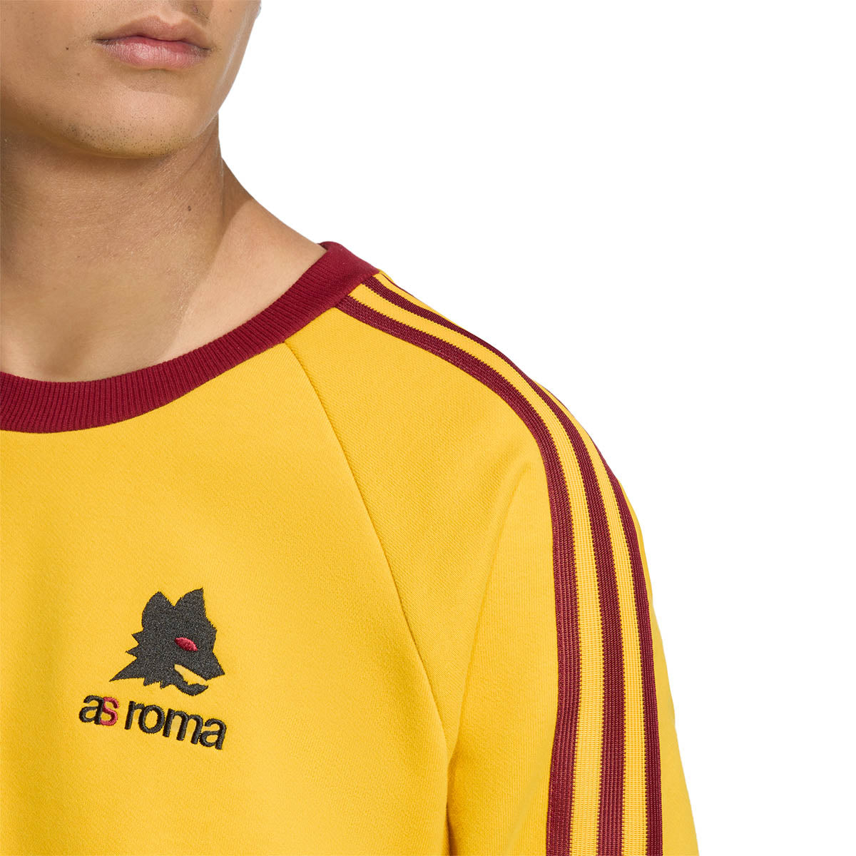 Felpa adidas Originals AS Roma, 100% Cotone