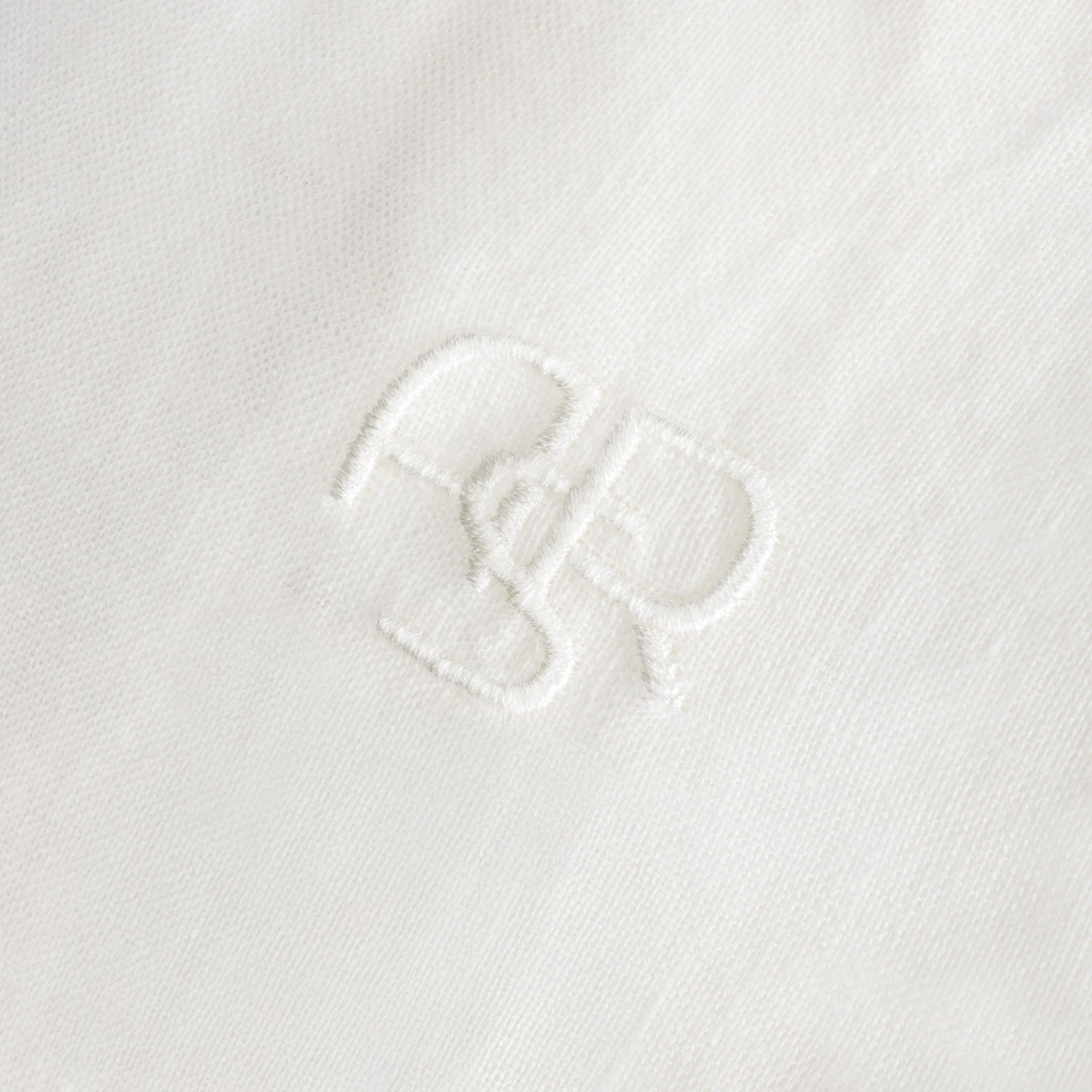 Saint Barth Linen Shirt with ASR Logo, Men, White
