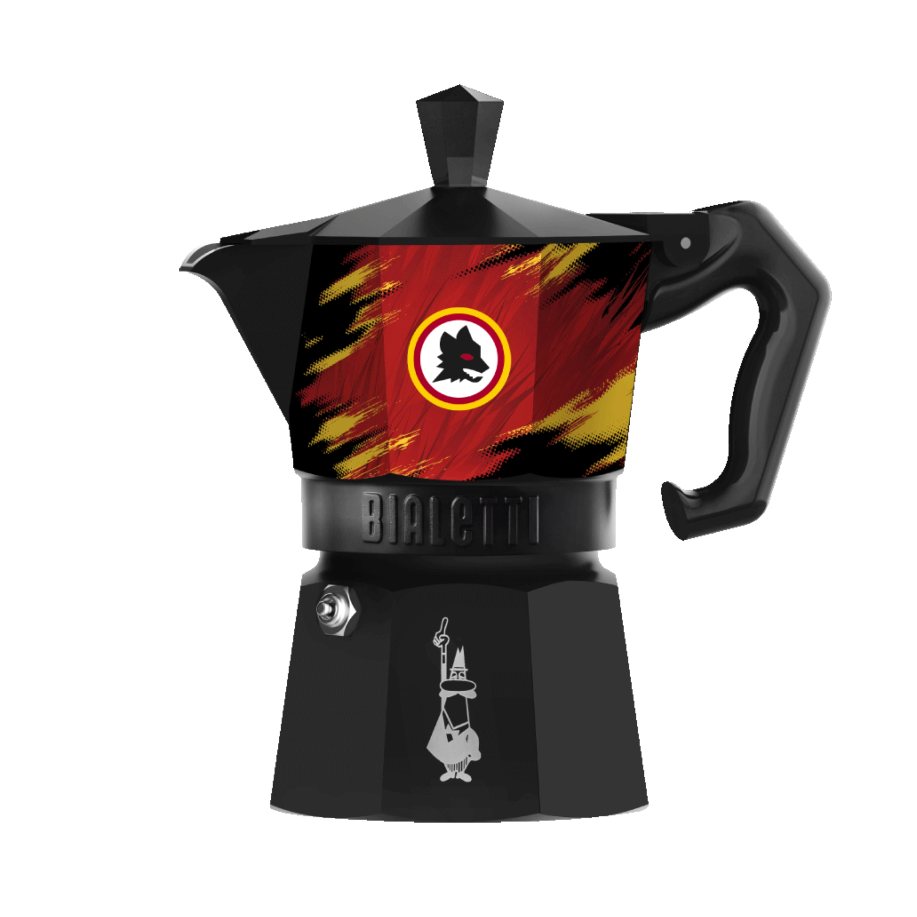 Moka Express Bialetti x AS Roma 3 Tazze front
