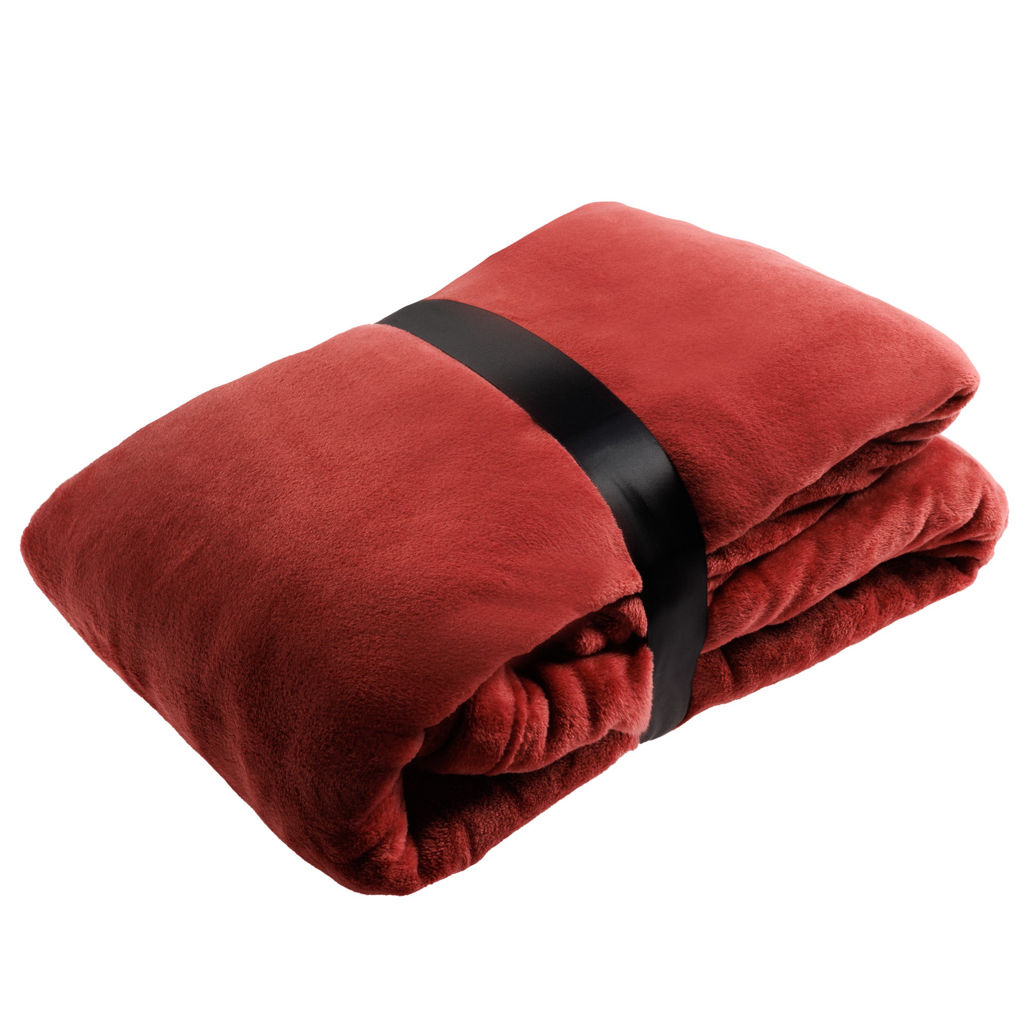 Plaid with Lupetto logo, Red