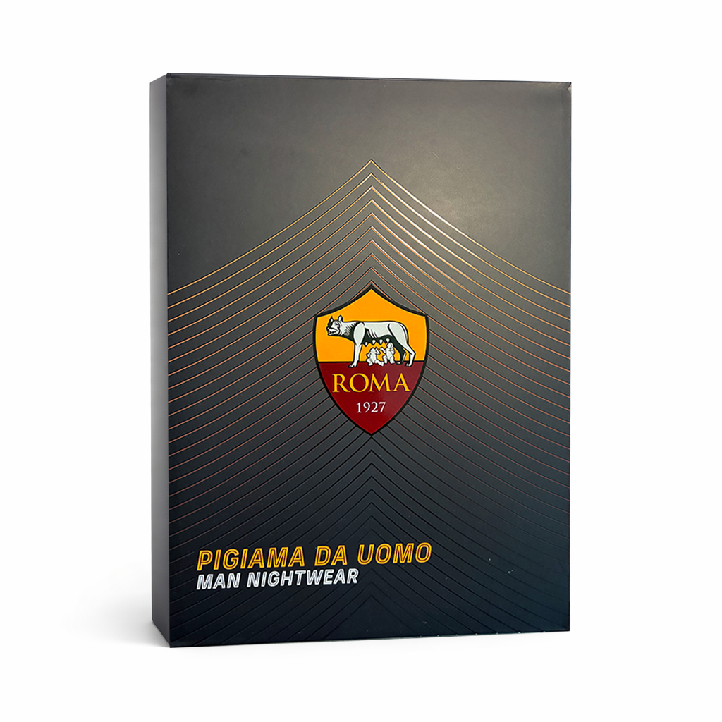 Pigiama AS Roma con logo ASR 100% Cotone