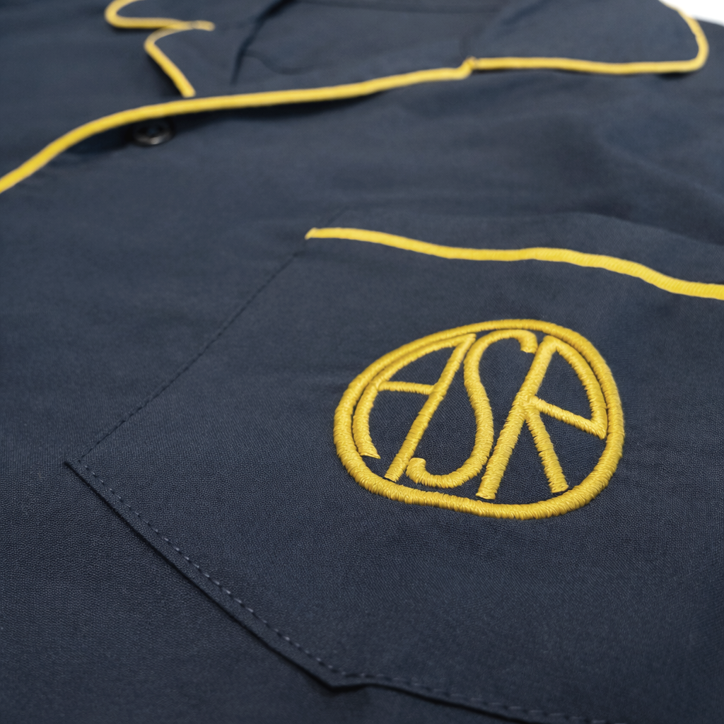 Pigiama AS Roma con logo ASR 100% Cotone