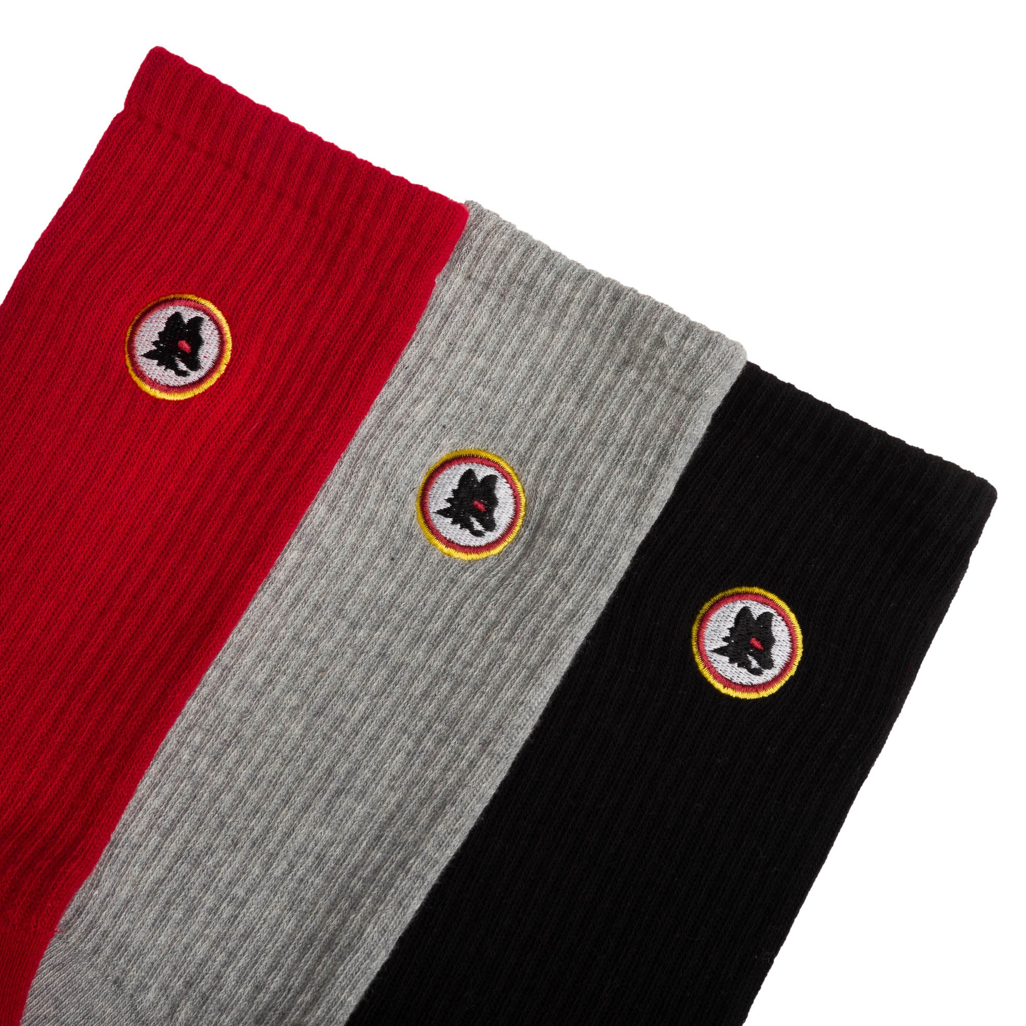 AS Roma Socks with Lupetto Logo, 3-Pack, Unisex