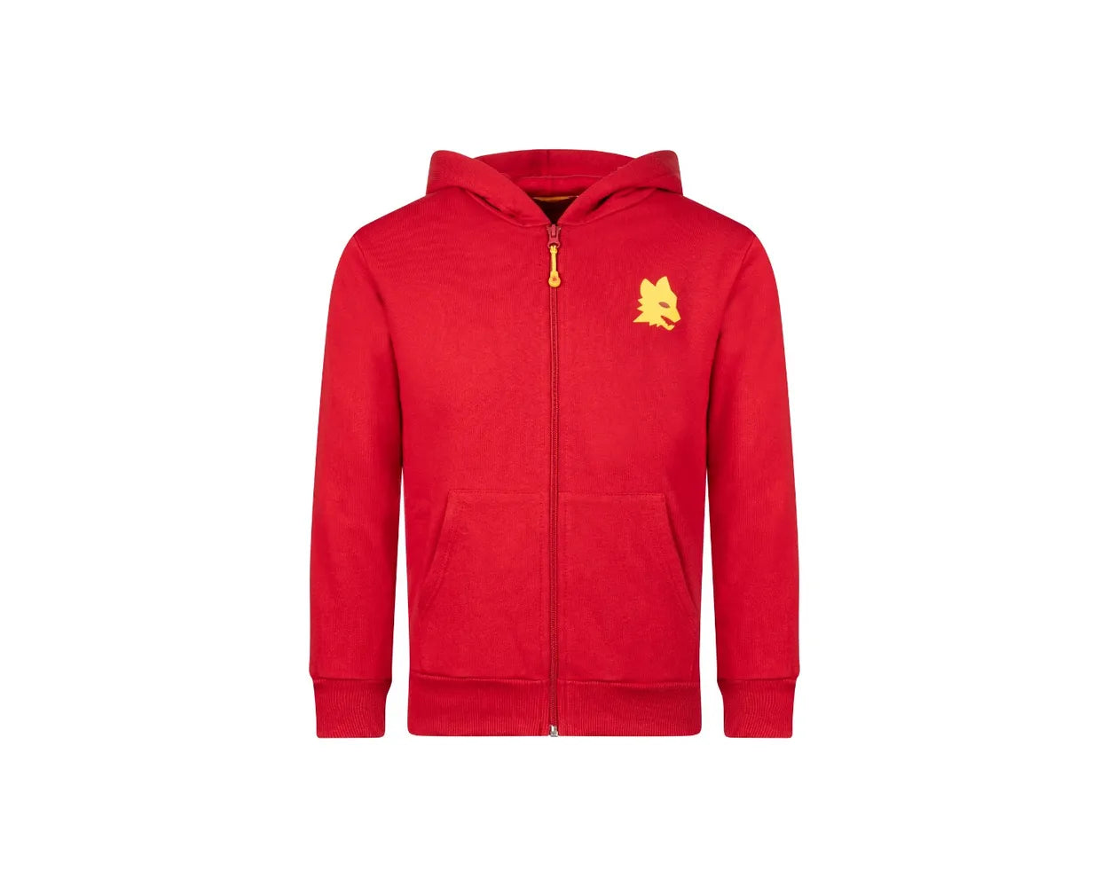 Felpa Sportiva logo Lupetto, Bambini, Rosso