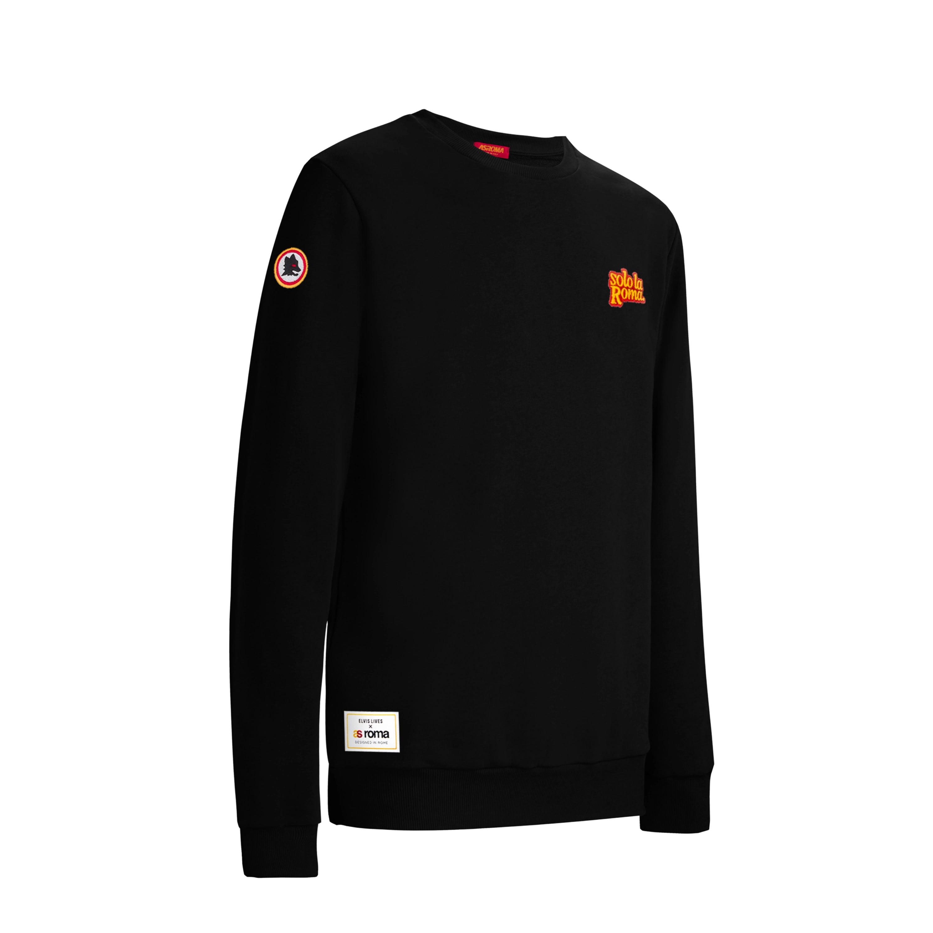 Felpa Lupetto Elvis Lives x AS Roma, Nero