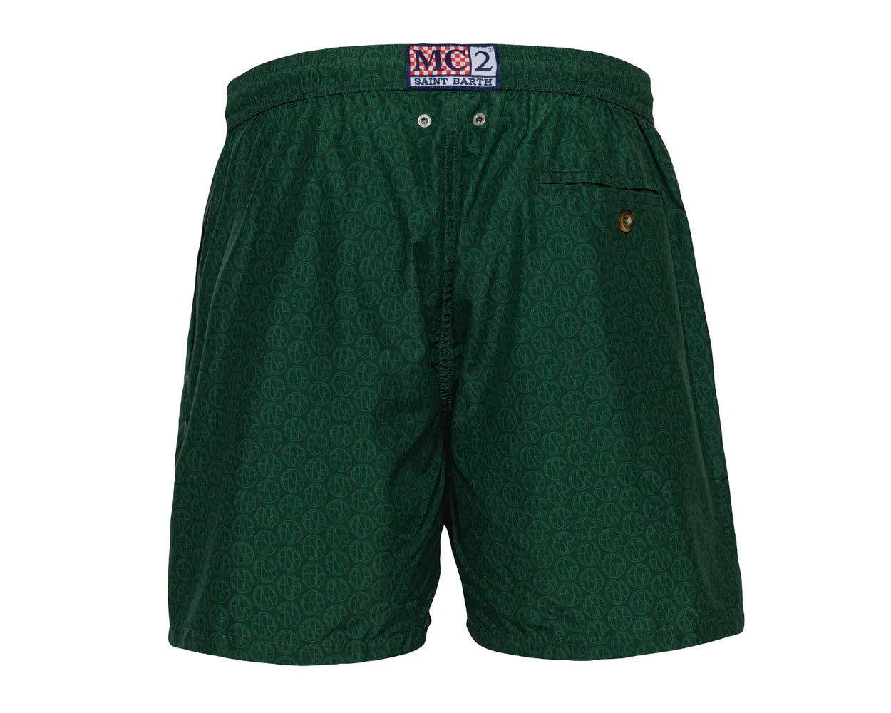 Costume Saint Barth Logo ASR Micro Fantasy, Uomo, Verde