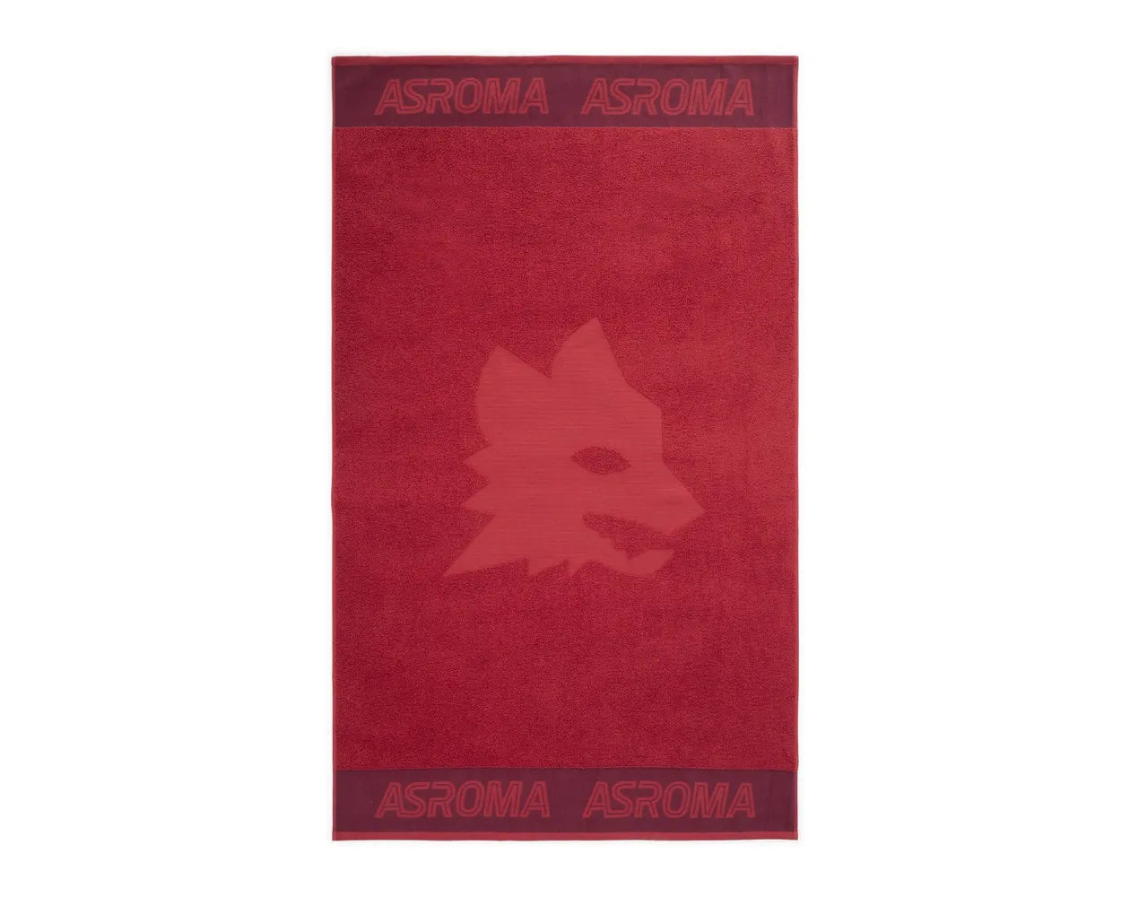 Telo mare Lupo AS Roma, Cotone, 100 x 170, Rosso