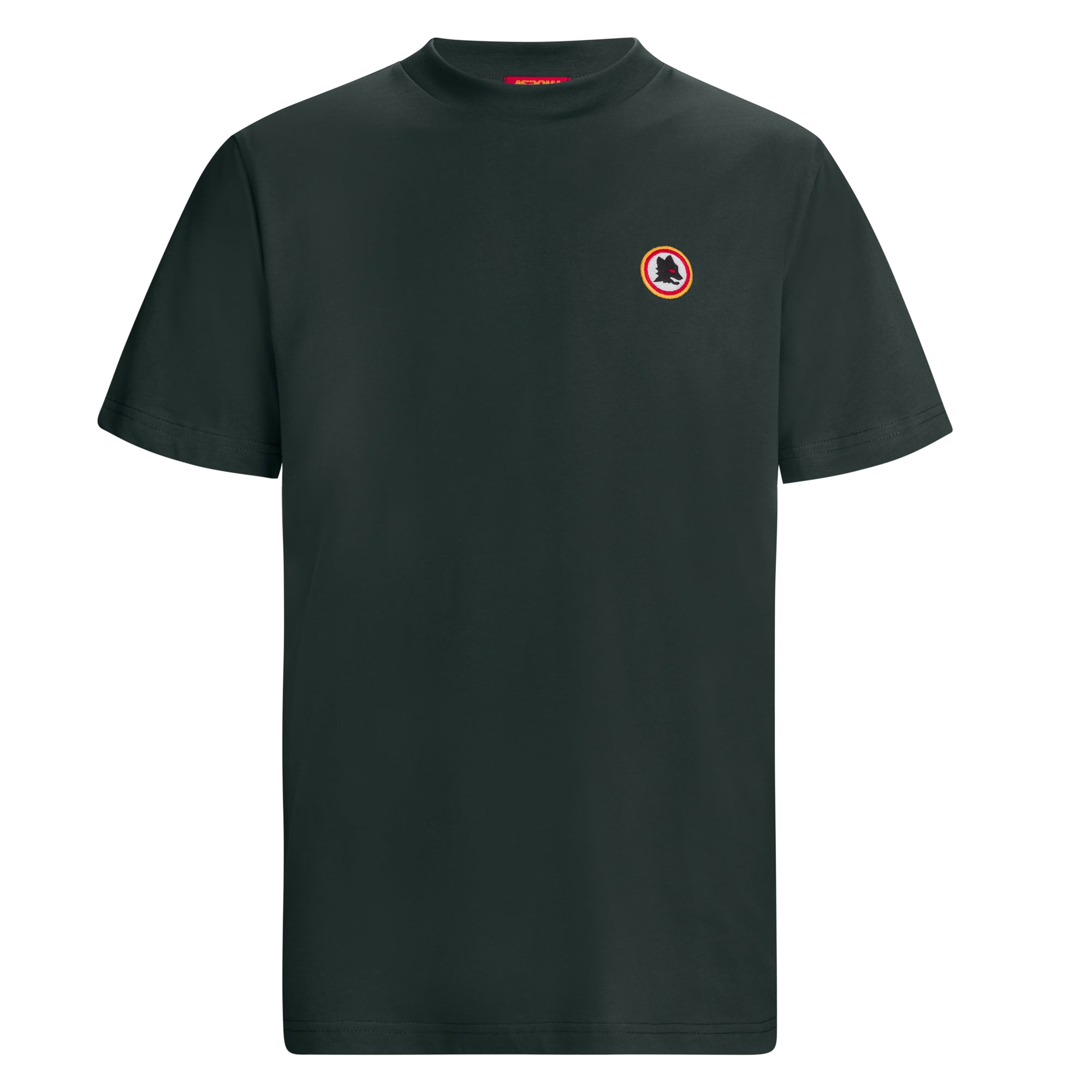 Green Wolf Embroidery T-Shirt | AS Roma Store