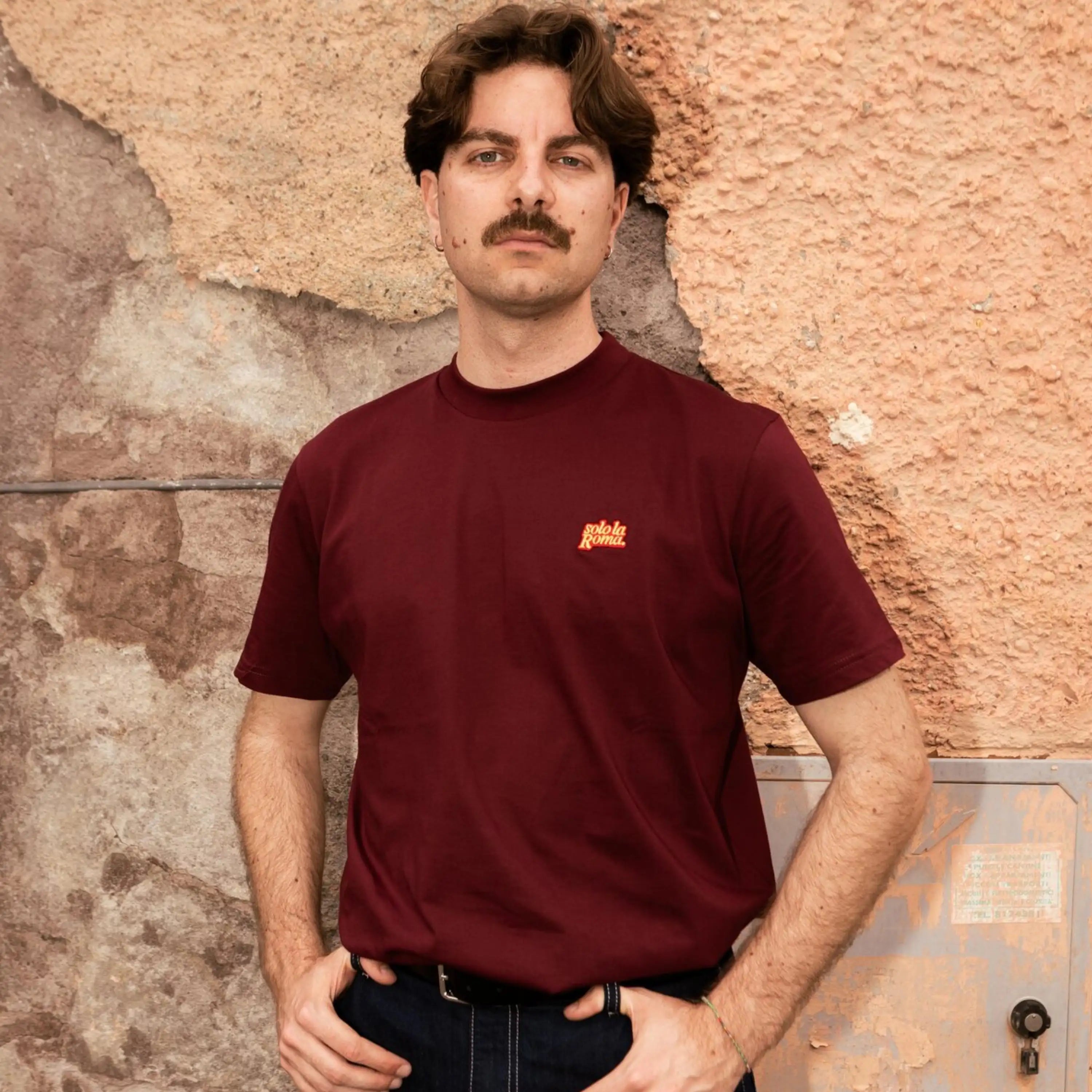 T-shirt Lupetto Elvis Lives x AS Roma, Bordeaux