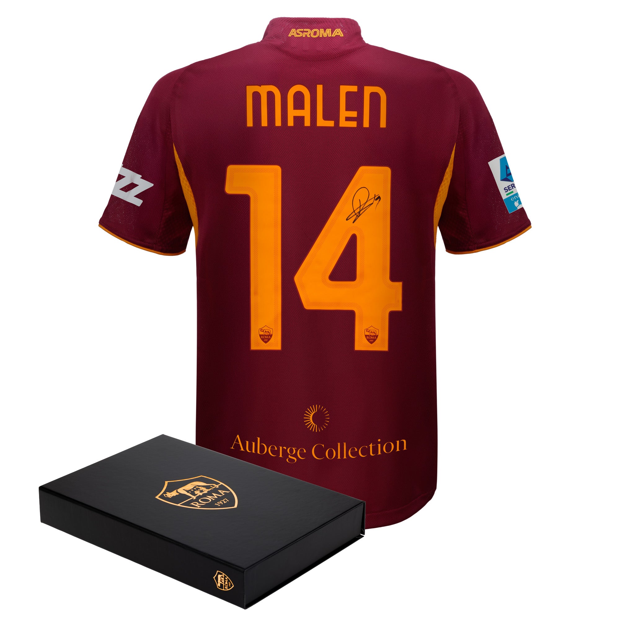 Maglia Match AS Roma Home Authentic 2025/26 – Autografata – Donyell Malen