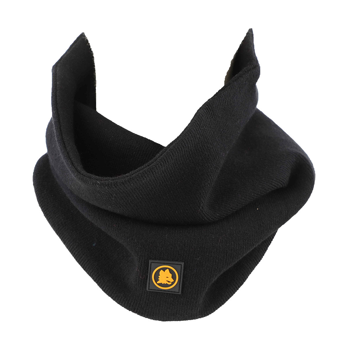 Scaldacollo con logo Lupetto, Nero