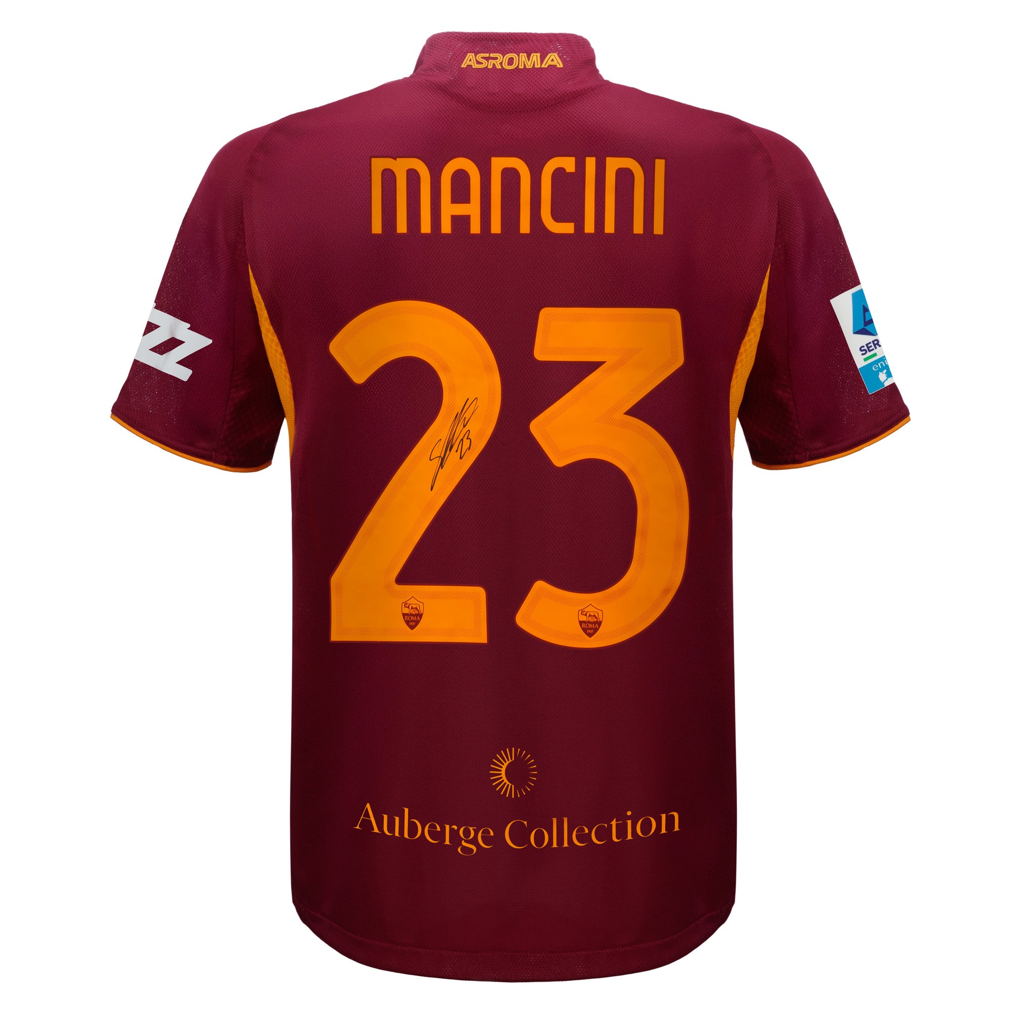 AS Roma 25/26 Authentic Home Jersey signed by Mancini |AS Roma Store