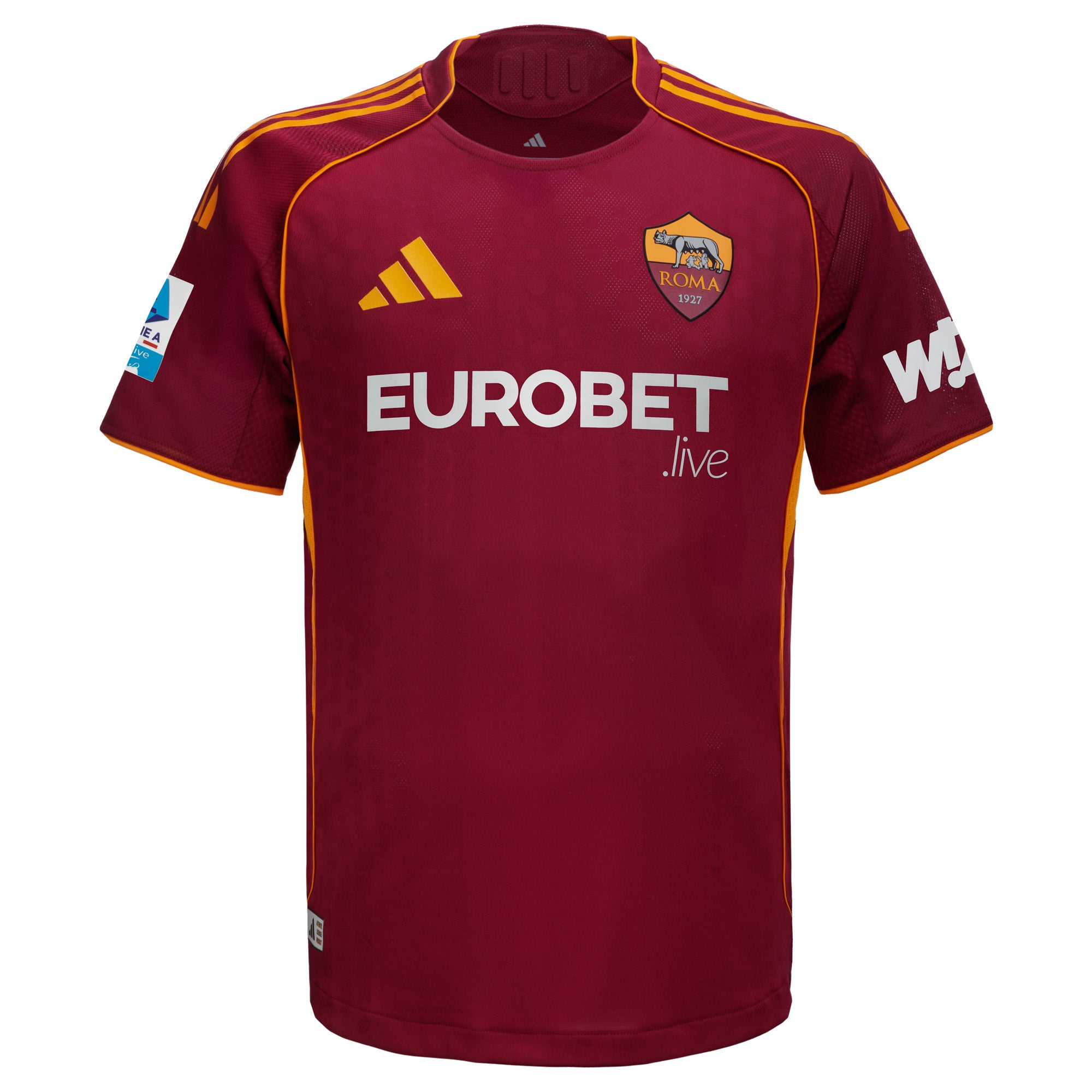 AS Roma 2025/26 Authentic Home Match Shirt – Signed – Gianluca Mancini
