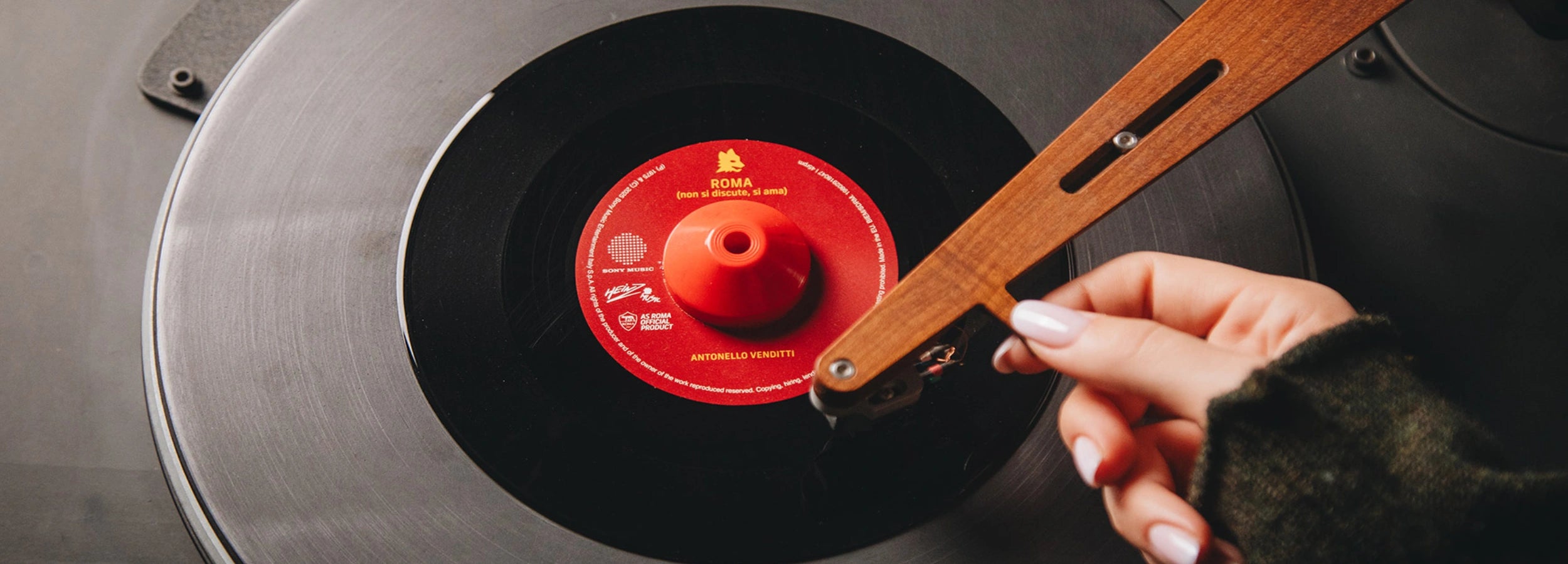 Disco Vinile Antonello Venditti inno AS Roma