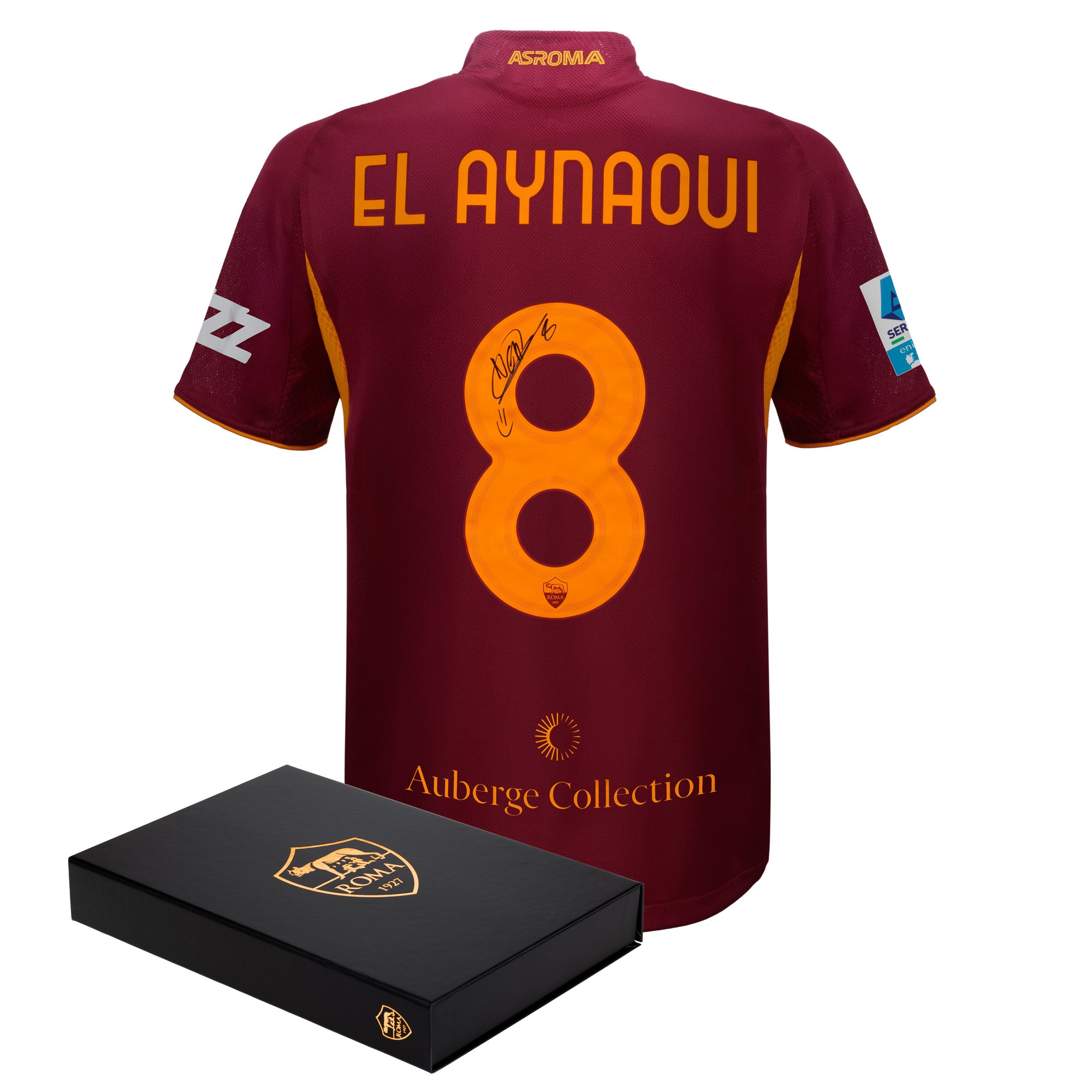 Maglia Match AS Roma Home Authentic 2025/26 – Autografata – Neil El Aynaoui