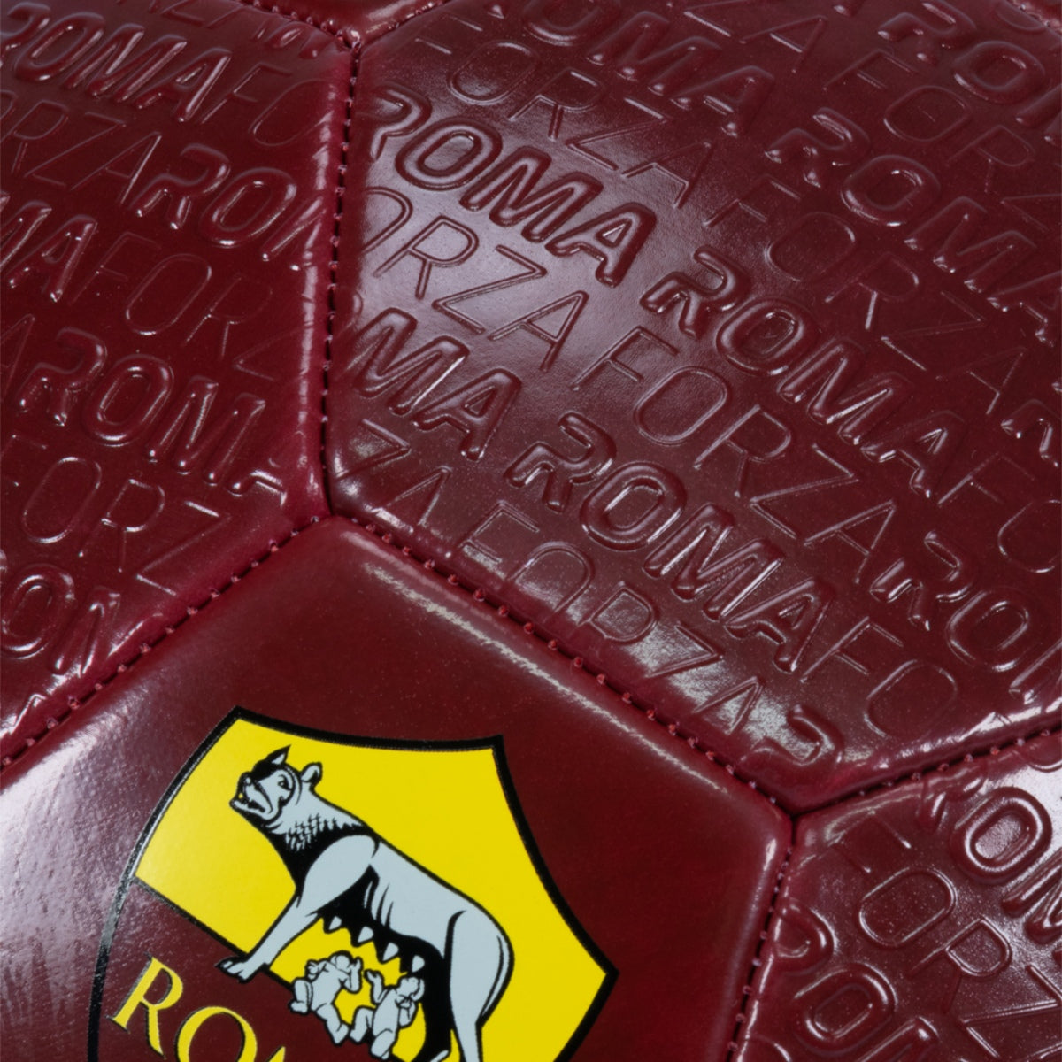 AS Roma football with embossed Forza Roma pattern, size 5