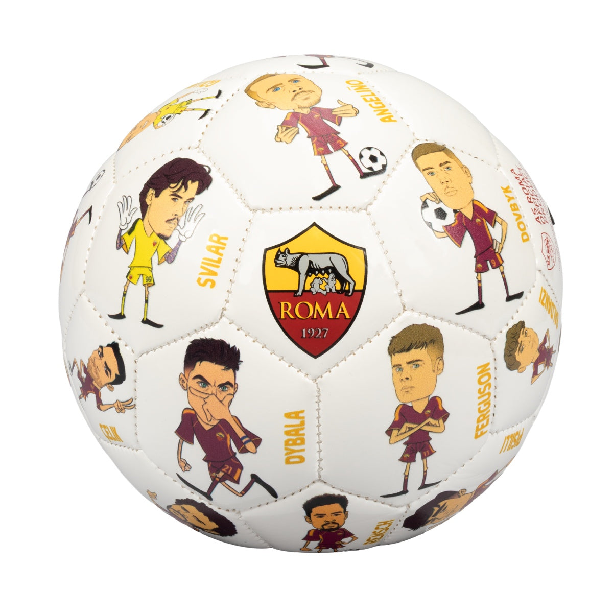 AS Roma 2025/26 Soccer Ball with Player Names, Size 1 | AS Roma Store