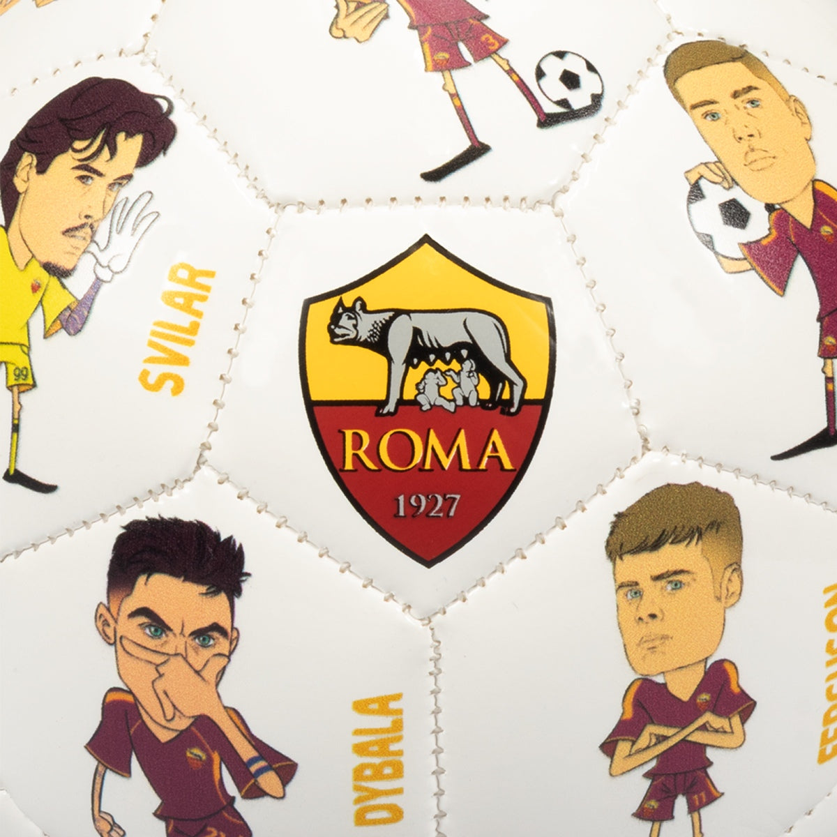 AS Roma 2025/26 Football with Player Names, Size 1