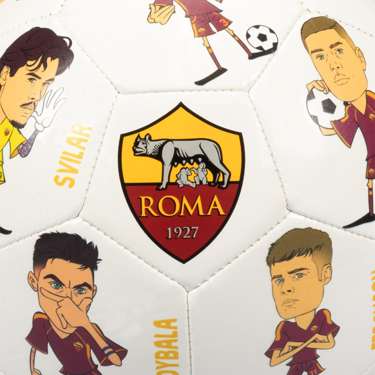 AS Roma Soccer Ball with Player Names 2025/26, Size 5